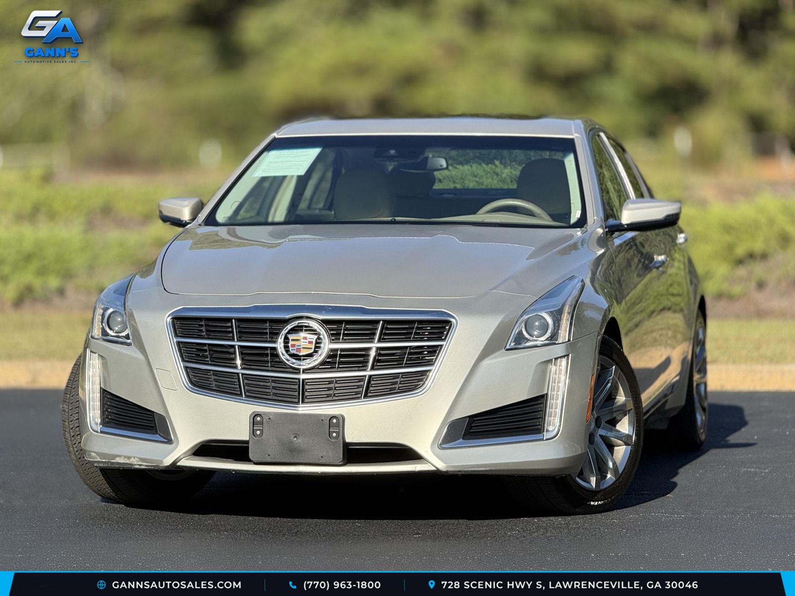 Silver Coast Metallic 2014 Cadillac CTS Sedan Rear-Wheel Drive 6-Speed Automatic