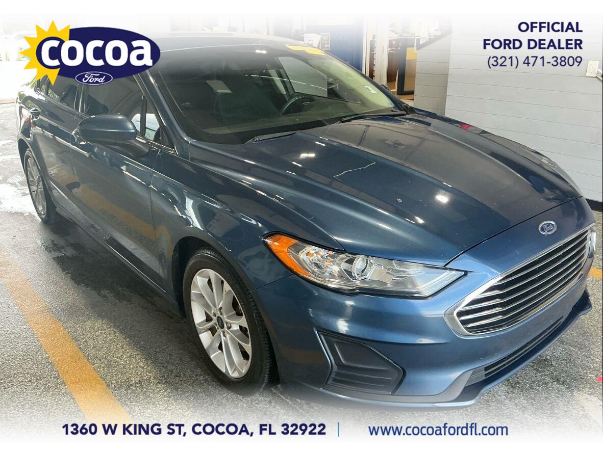 Blue Metallic 2019 Ford Fusion Sedan Front-Wheel Drive 6-Speed Automatic