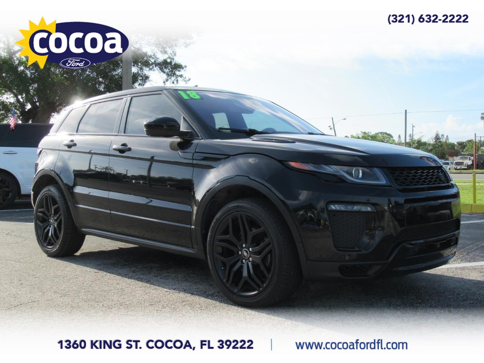 Black 2018 Land Rover Range Rover Evoque HSE Dynamic AWD SUV / Crossover All-Wheel Drive 9-Speed Automatic