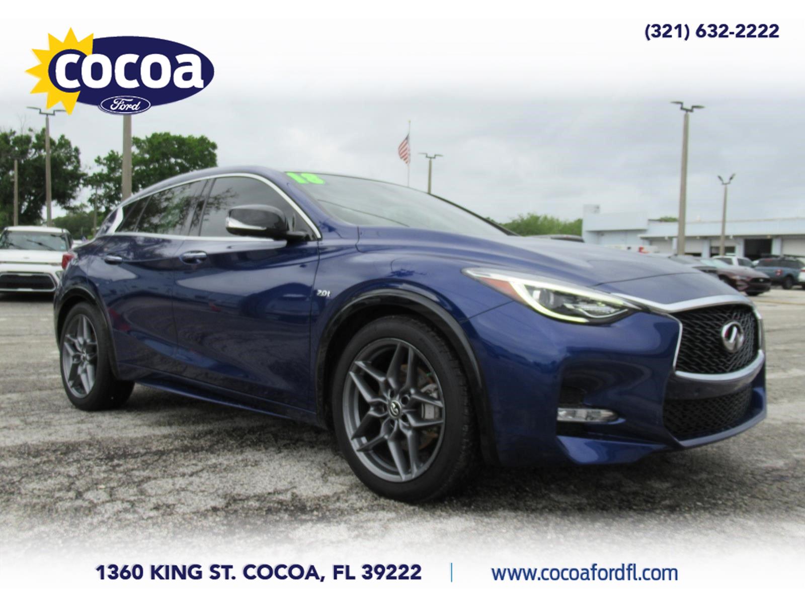 Blue 2018 INFINITI QX30 Sport FWD SUV / Crossover Front-Wheel Drive Automatic