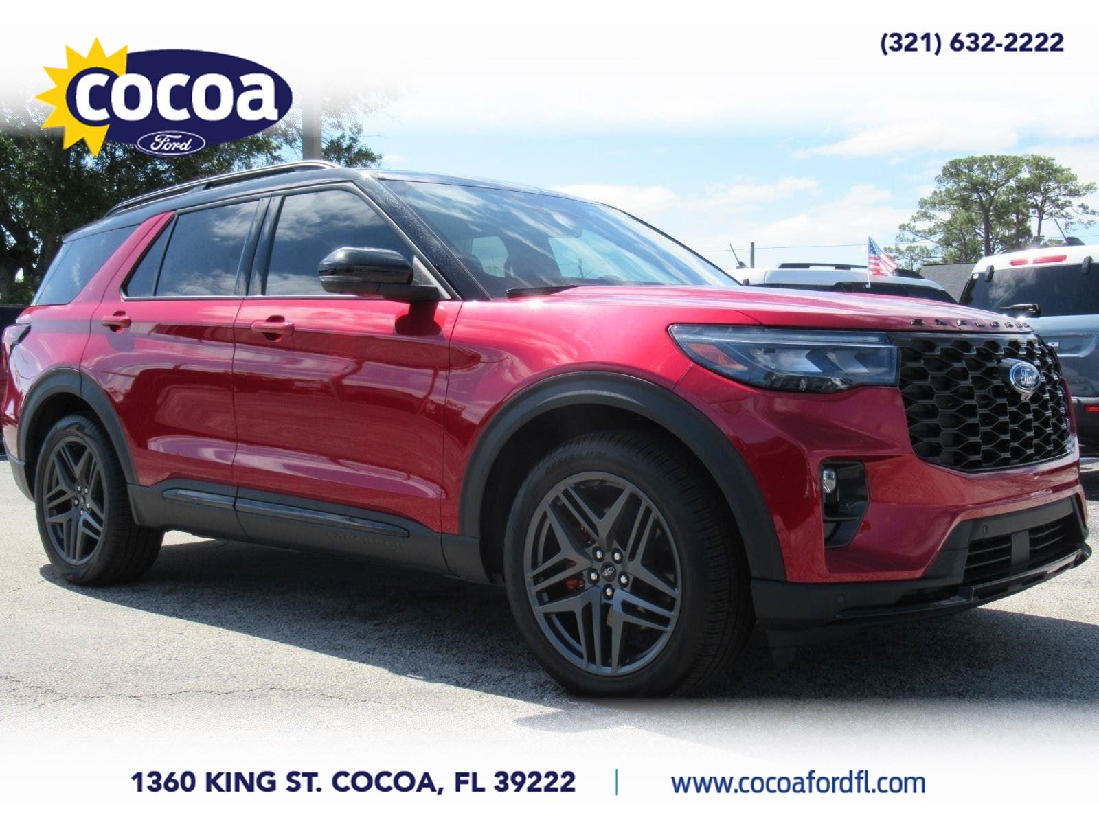 Rapid Red Metallic Tinted Clea 2025 Ford Explorer SUV / Crossover All-Wheel Drive Automatic