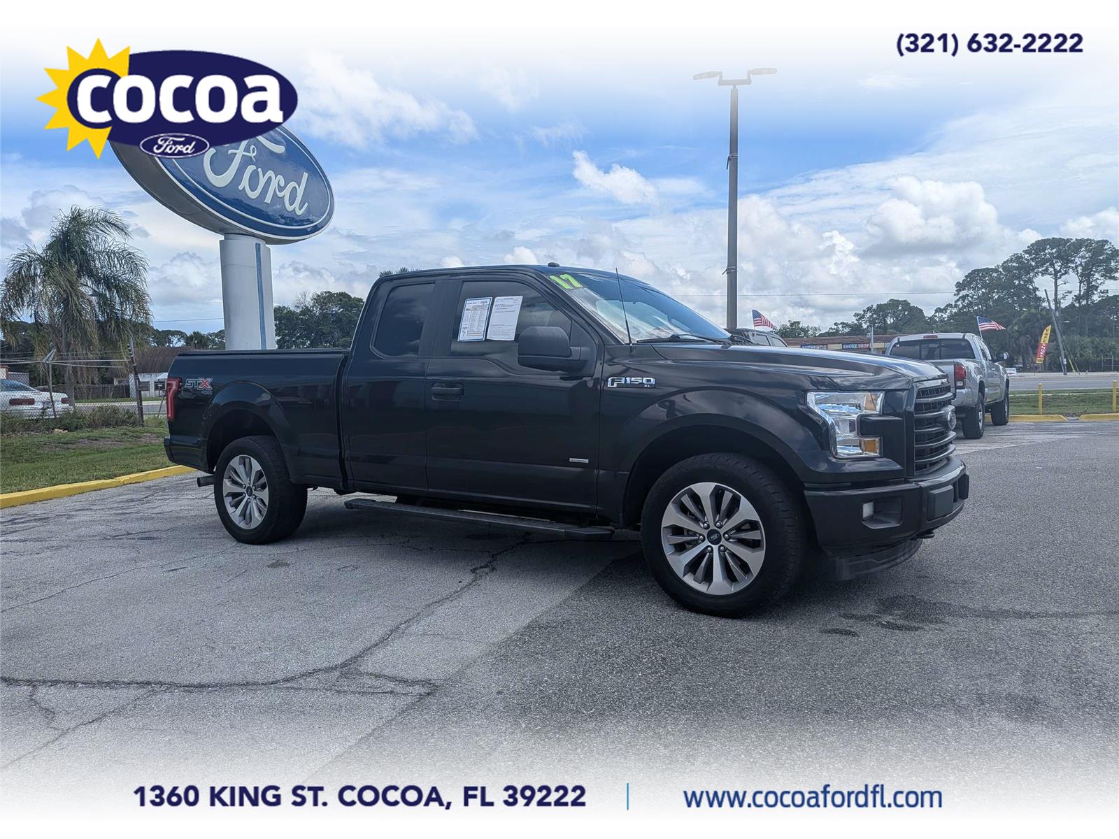 Black 2017 Ford F-150 Pickup Truck Four-Wheel Drive 6-Speed Automatic