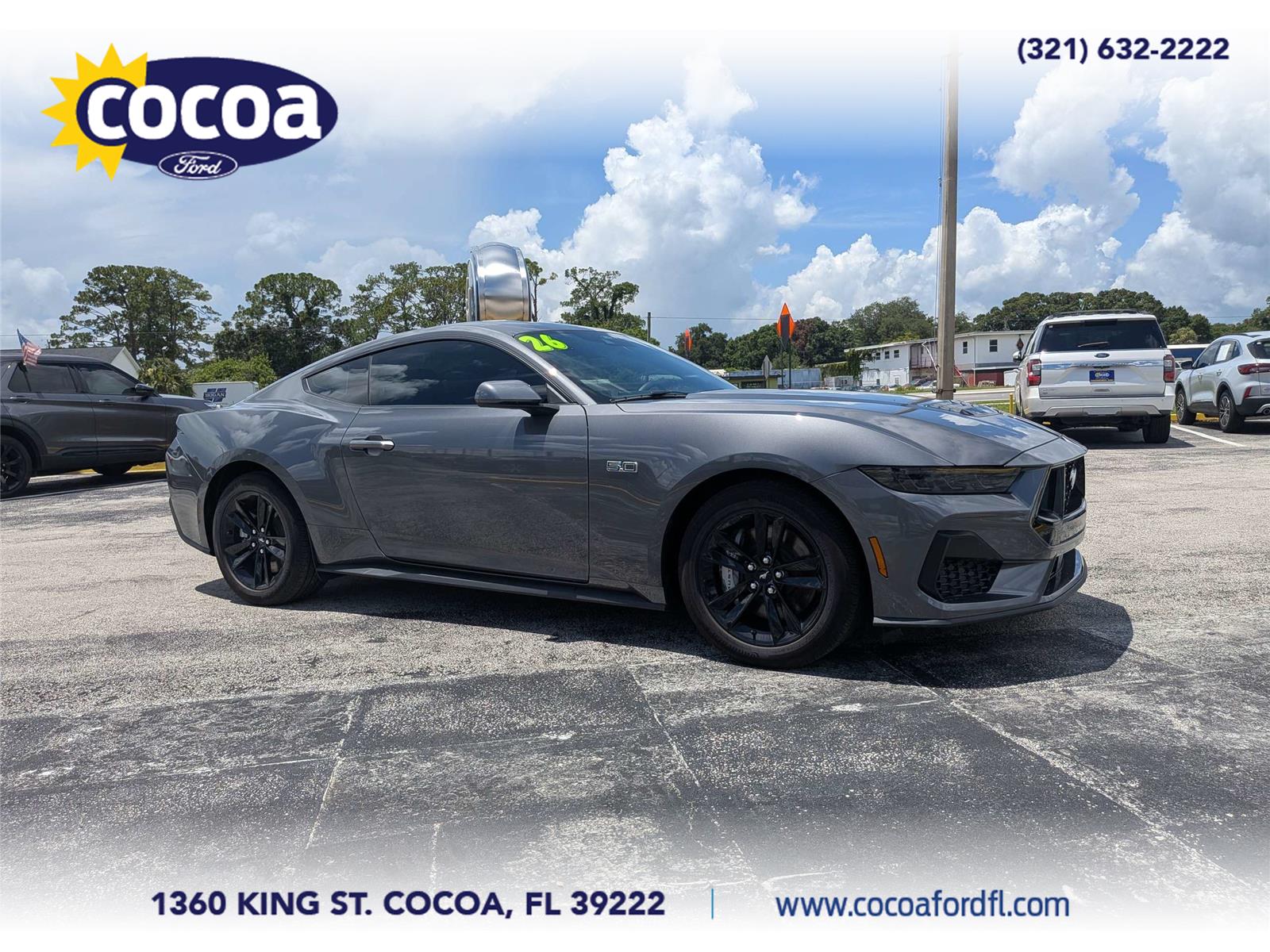 Carbonized Gray 2026 Ford Mustang Coupe Rear-Wheel Drive 10-Speed Automatic