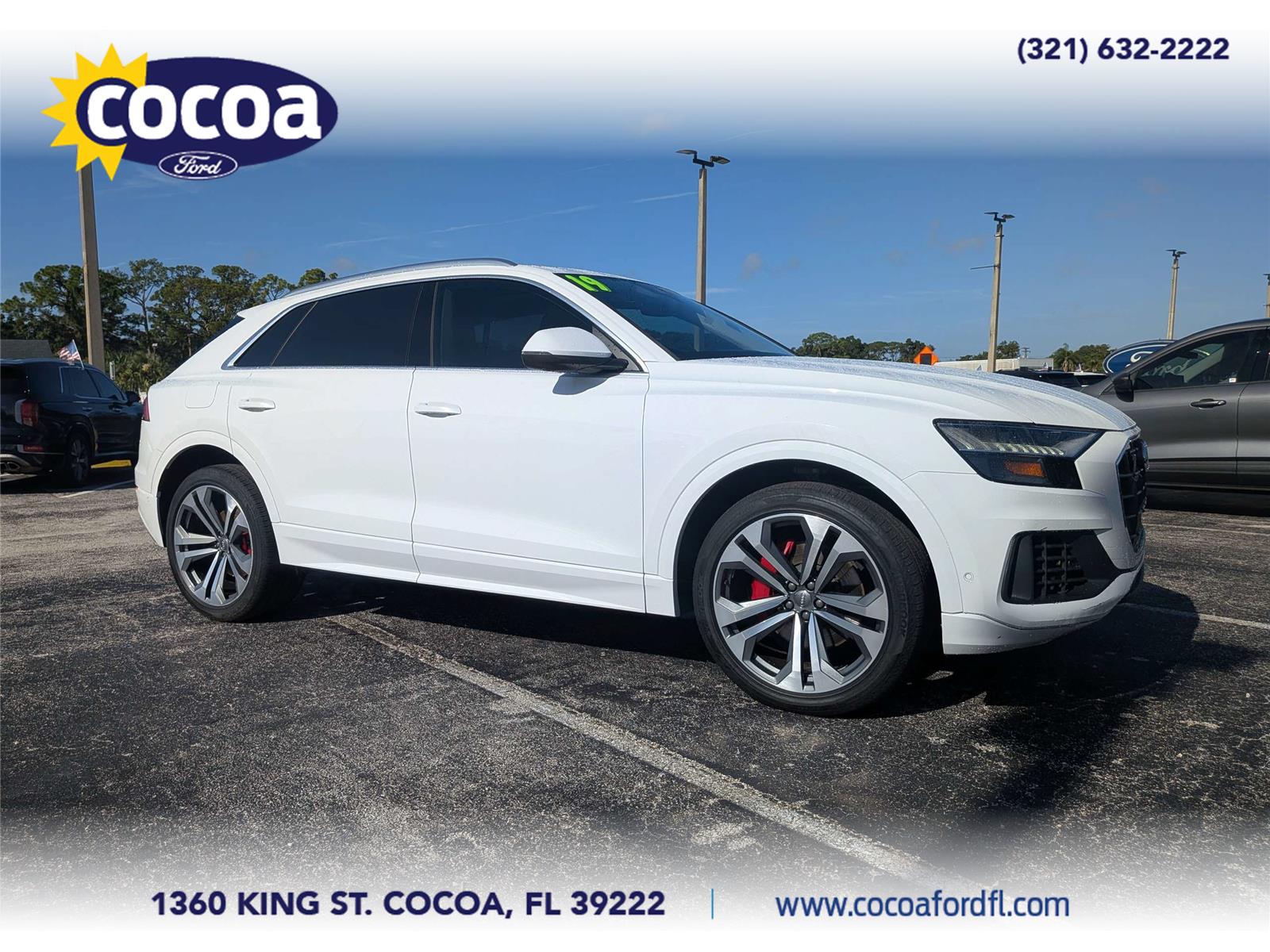 White 2019 Audi Q8 SUV / Crossover All-Wheel Drive 8-Speed Automatic