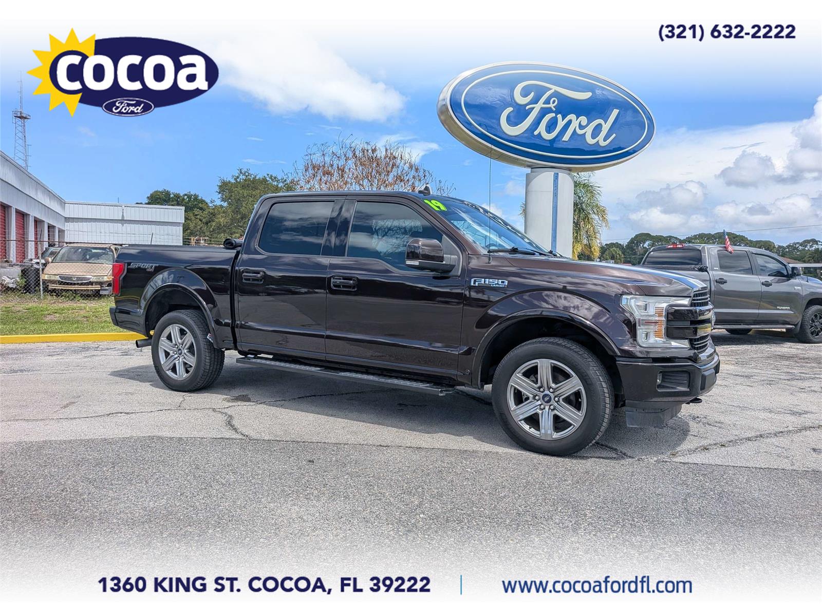 Red (Burgundy) 2019 Ford F-150 Pickup Truck Four-Wheel Drive Automatic