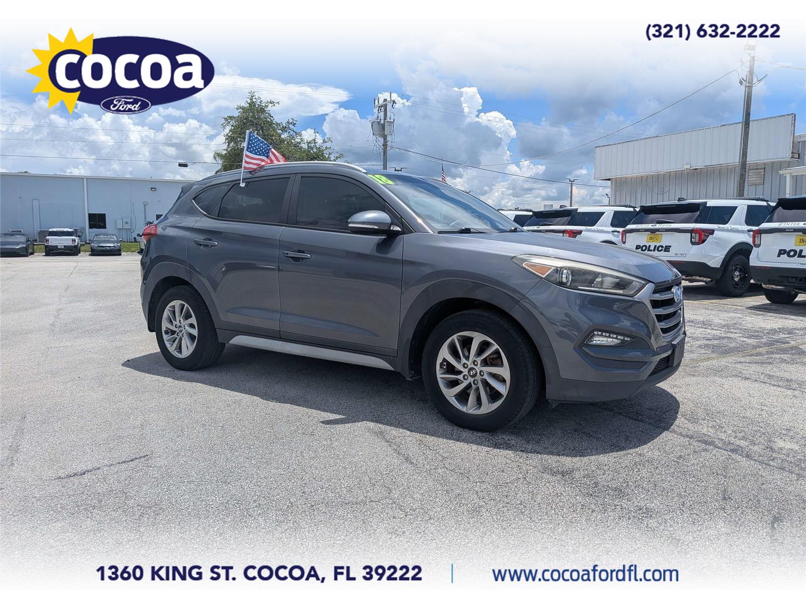 Gray 2018 Hyundai Tucson SUV / Crossover All-Wheel Drive Automatic