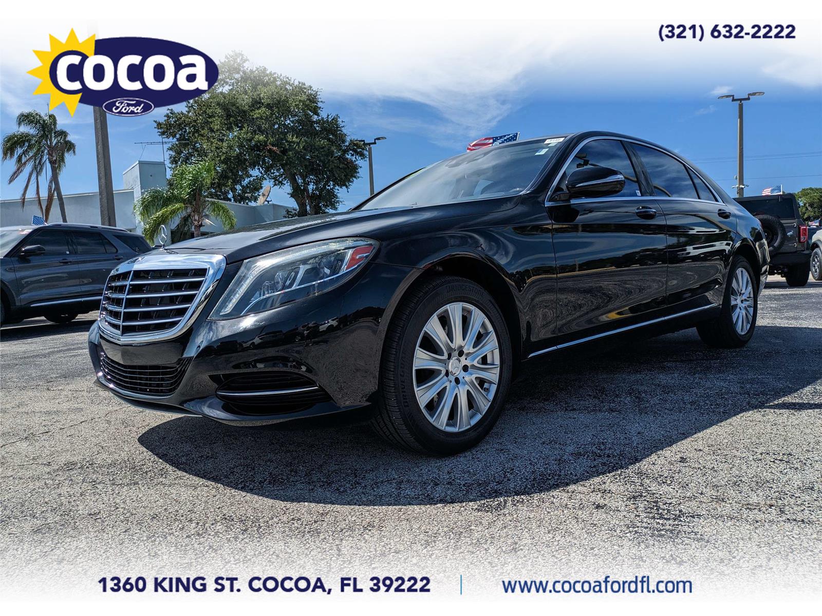 Black 2015 Mercedes-Benz S-Class Sedan Rear-Wheel Drive Automatic