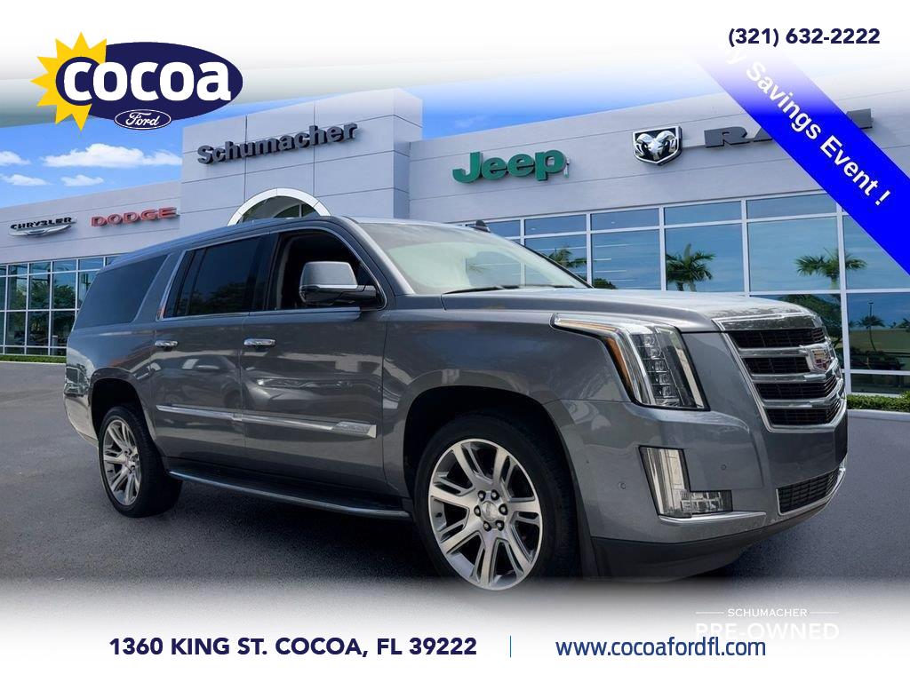 Gray (Satin Steel Metallic) 2018 Cadillac Escalade ESV SUV / Crossover Rear-Wheel Drive Automatic