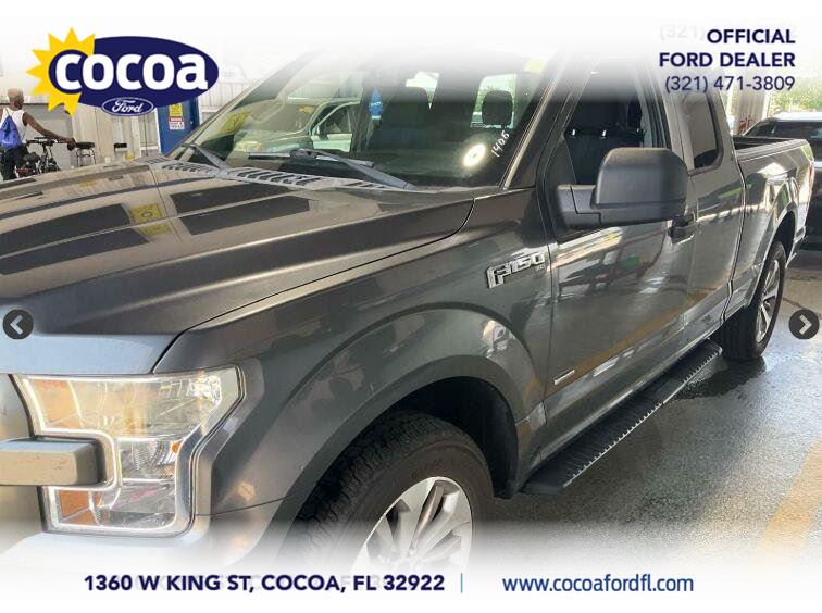 Gray 2017 Ford F-150 Pickup Truck 4X2 6-Speed Automatic