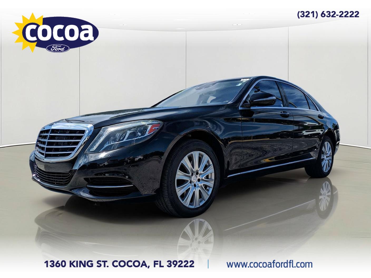 Black 2015 Mercedes-Benz S-Class Sedan Rear-Wheel Drive Automatic