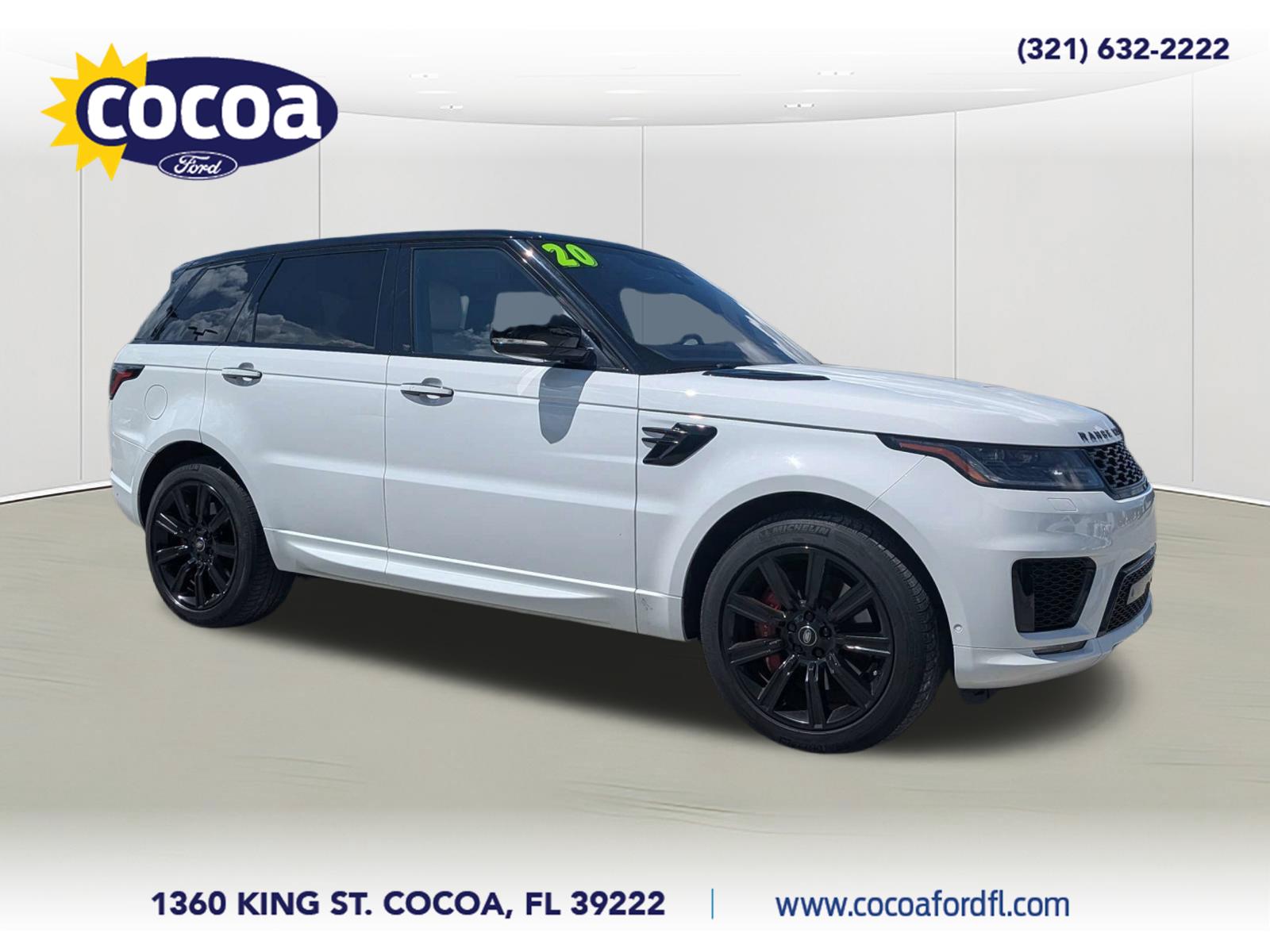 White 2020 Land Rover Range Rover Sport SUV / Crossover All-Wheel Drive Automatic
