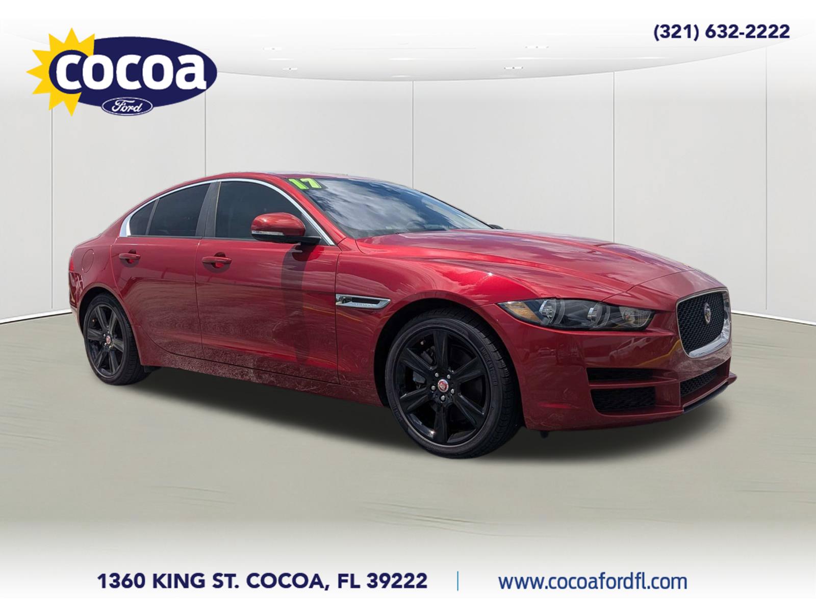 Red 2017 Jaguar XE Sedan Rear-Wheel Drive Automatic