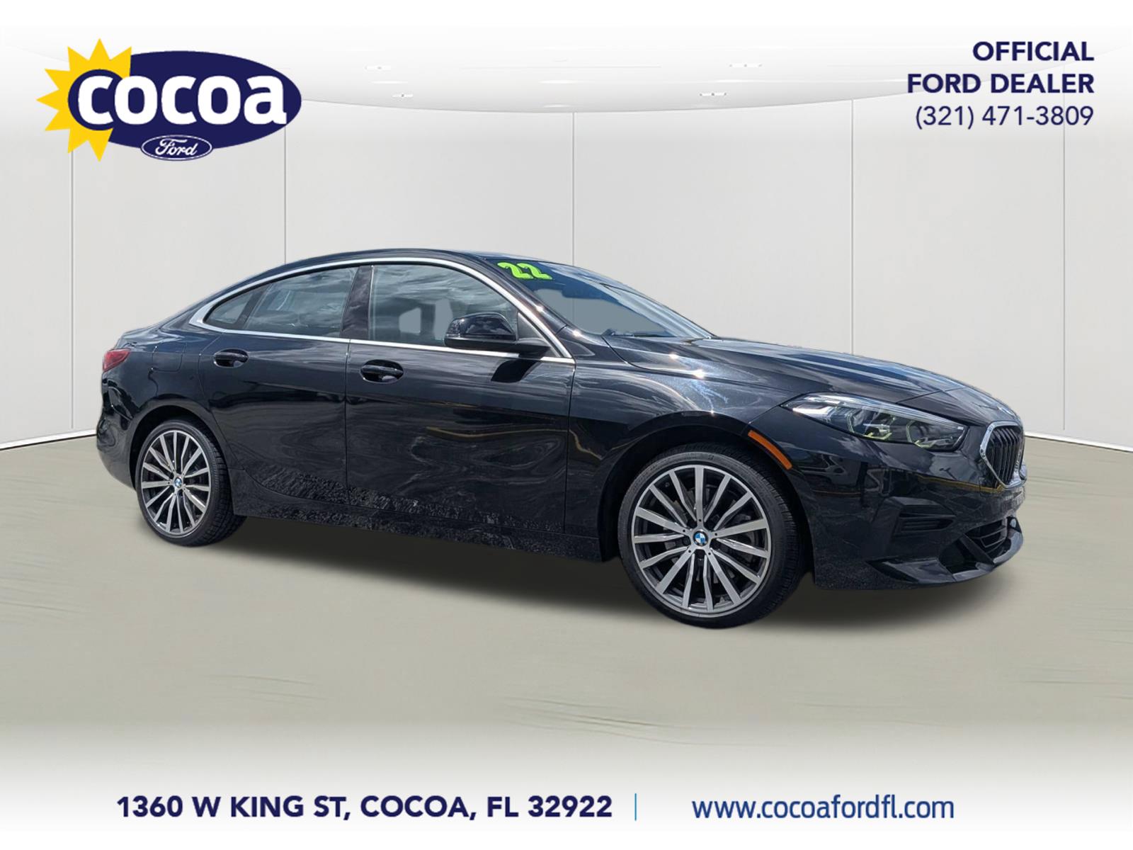 Black 2022 BMW 2 Series Sedan All-Wheel Drive Automatic