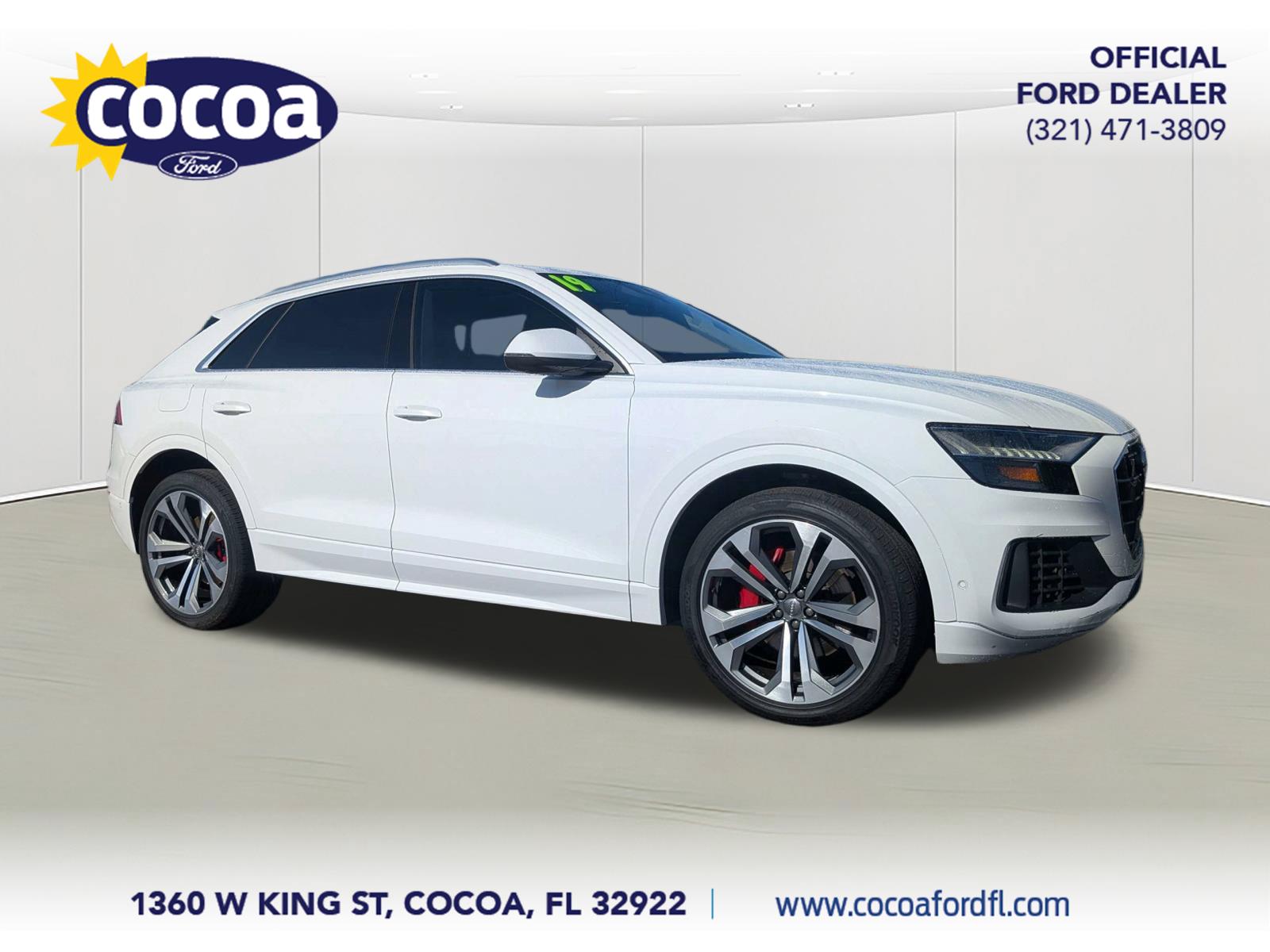 White 2019 Audi Q8 SUV / Crossover All-Wheel Drive 8-Speed Automatic