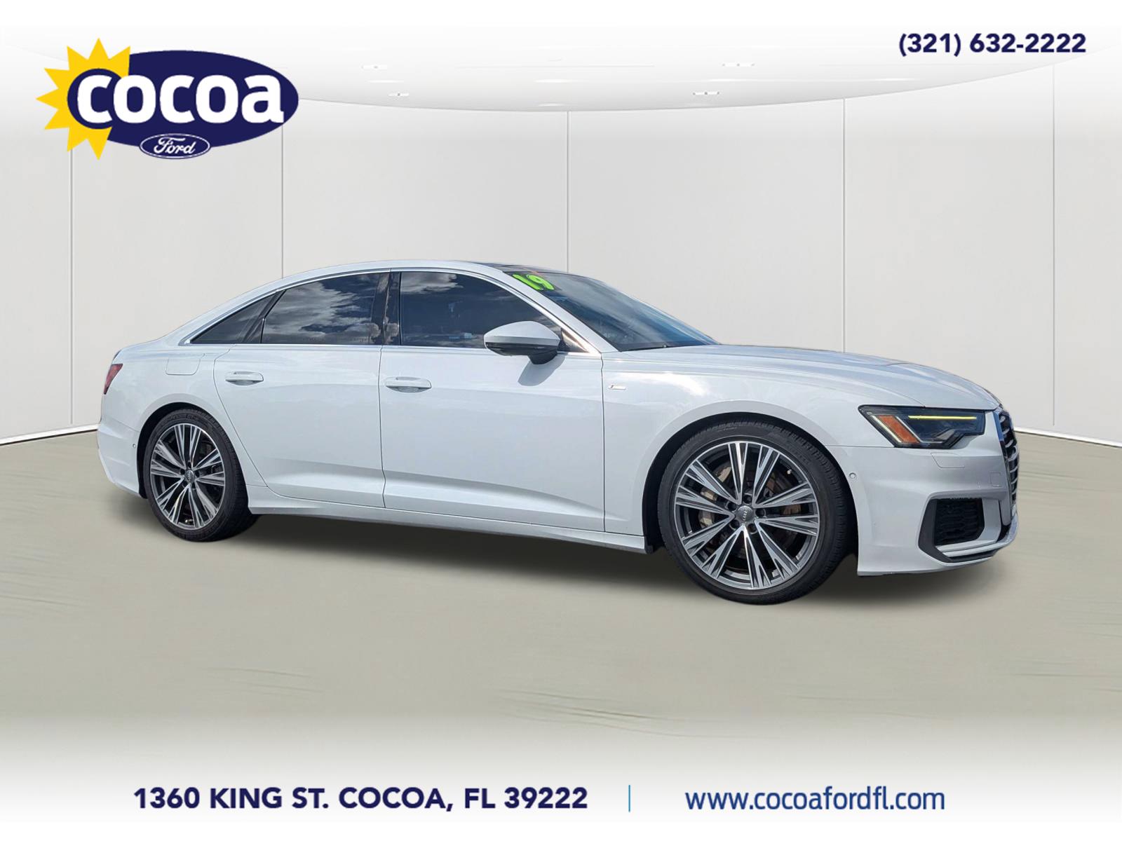 White 2019 Audi A6 Sedan All-Wheel Drive 7-Speed Automatic