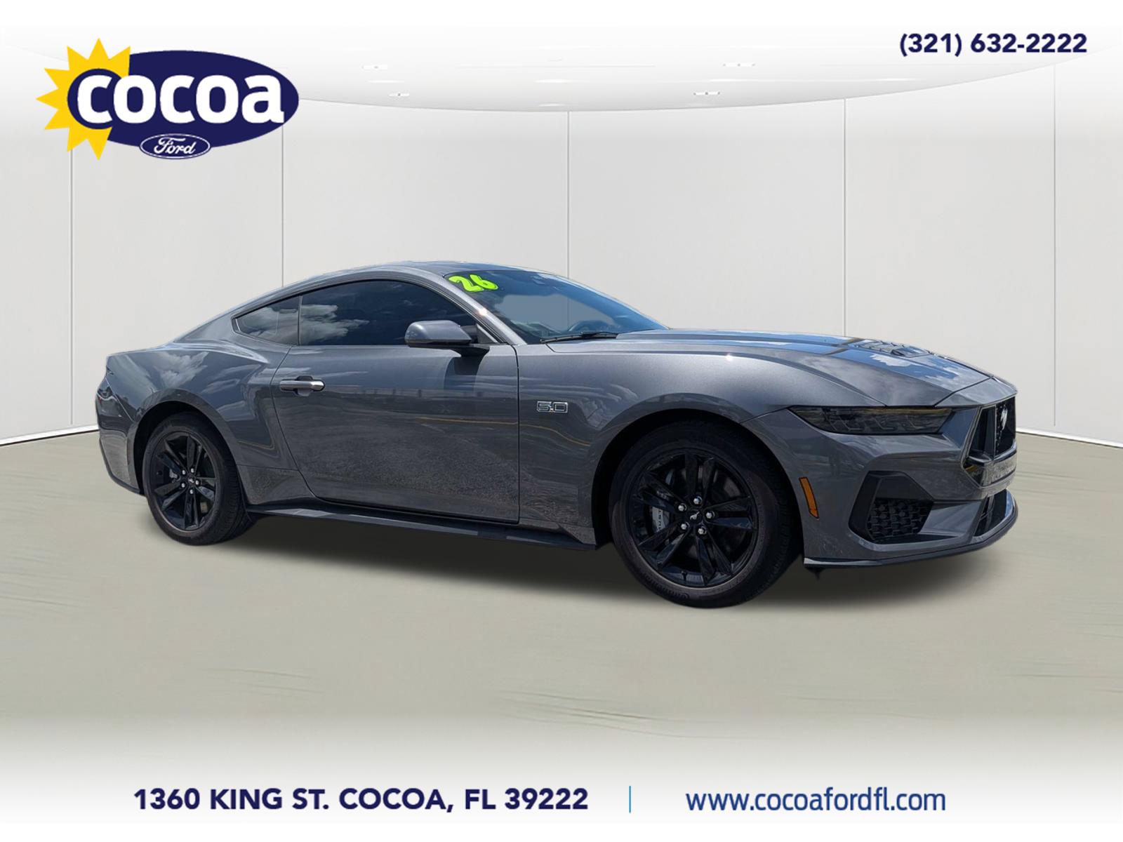 Carbonized Gray 2026 Ford Mustang Coupe Rear-Wheel Drive 10-Speed Automatic