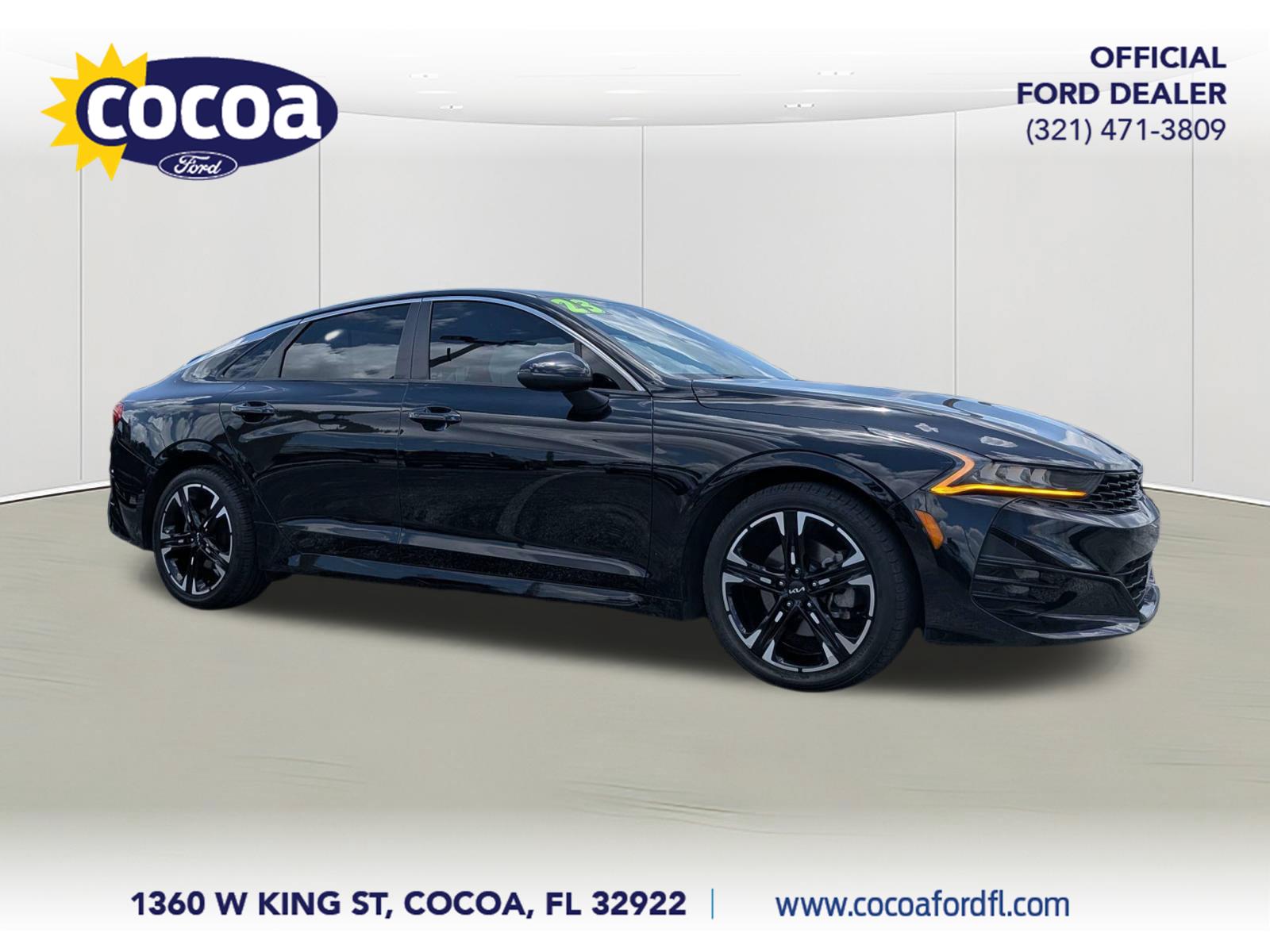 Black 2023 Kia K5 Sedan Front-Wheel Drive Automatic
