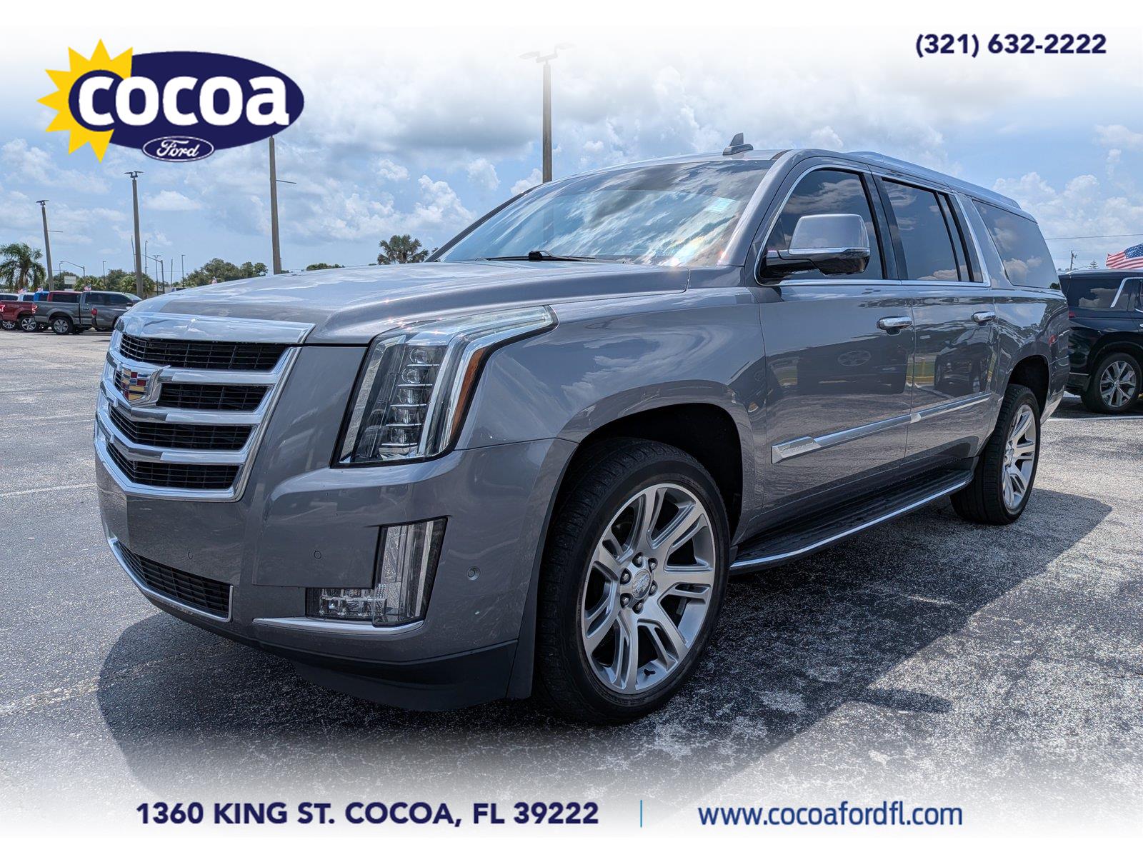 Gray 2018 Cadillac Escalade ESV SUV / Crossover Rear-Wheel Drive Automatic