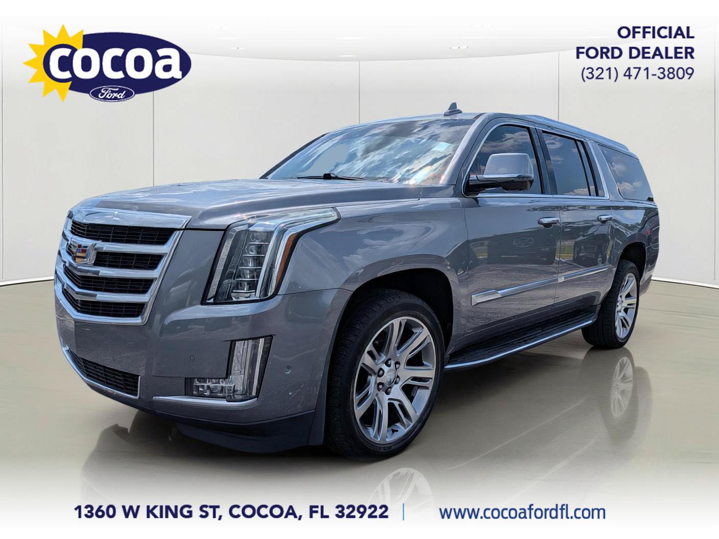 Gray 2018 Cadillac Escalade ESV SUV / Crossover Rear-Wheel Drive Automatic