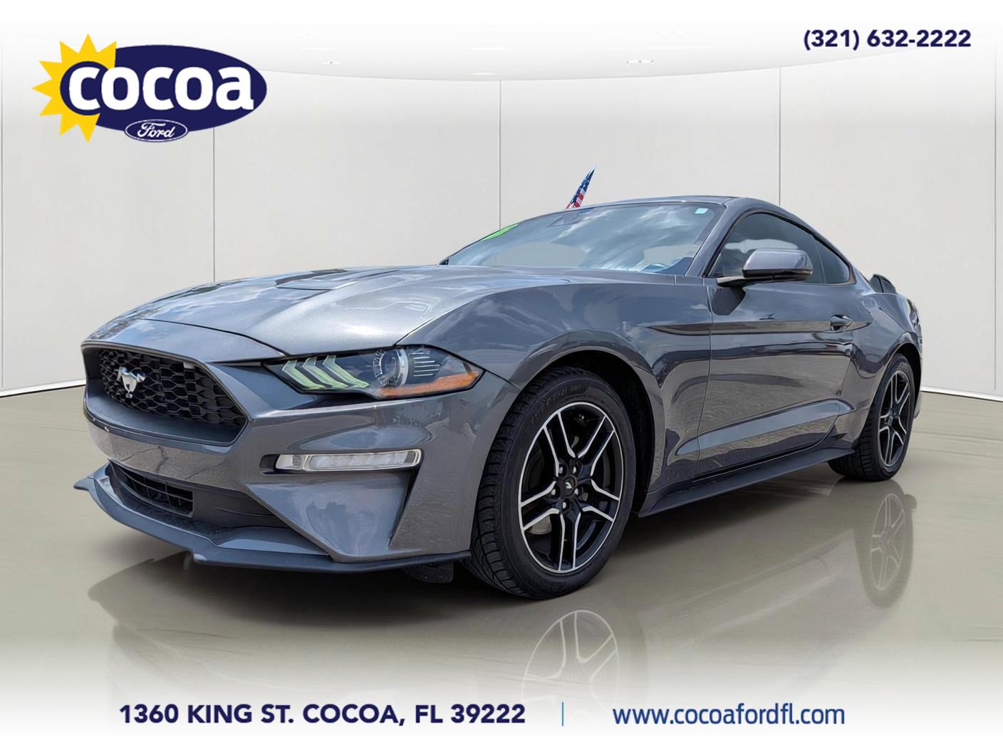 Gray 2021 Ford Mustang Coupe Rear-Wheel Drive Automatic