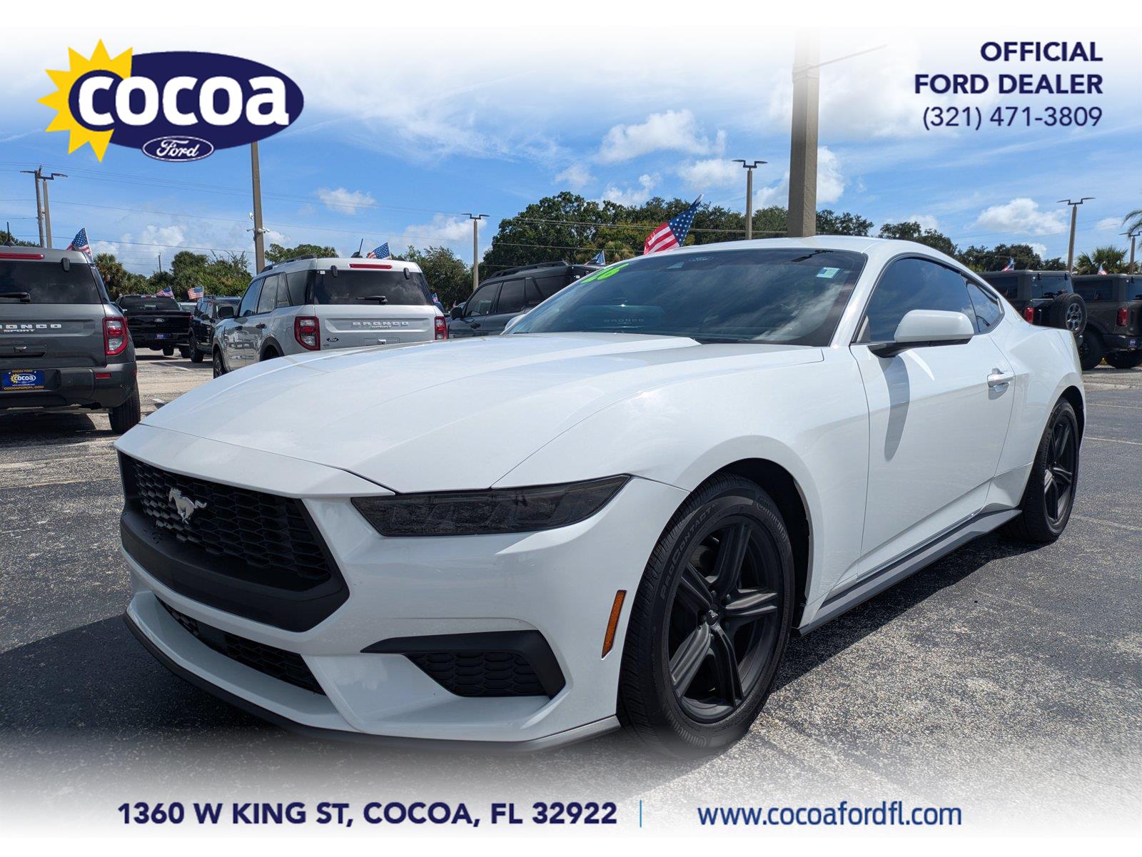 White 2026 Ford Mustang Coupe Rear-Wheel Drive Automatic