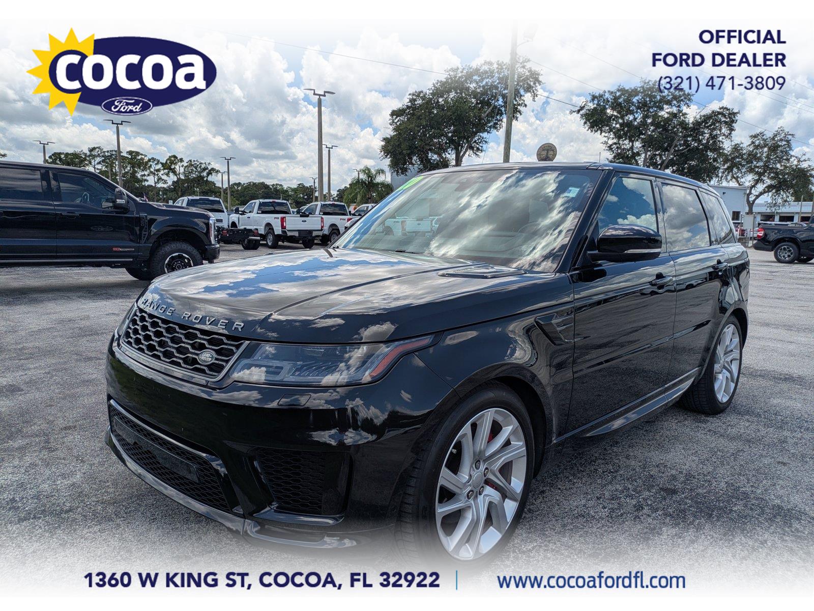 Black 2020 Land Rover Range Rover Sport SUV / Crossover All-Wheel Drive Automatic