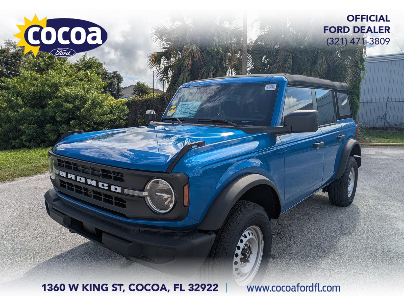 Velocity Blue Metallic 2025 Ford Bronco SUV / Crossover Four-Wheel Drive Automatic