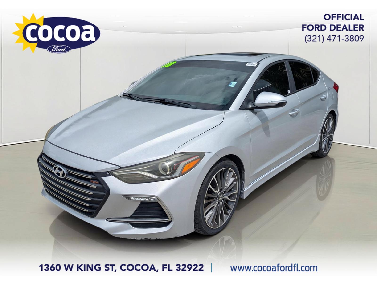Silver 2018 Hyundai Elantra Sedan Front-Wheel Drive Automatic