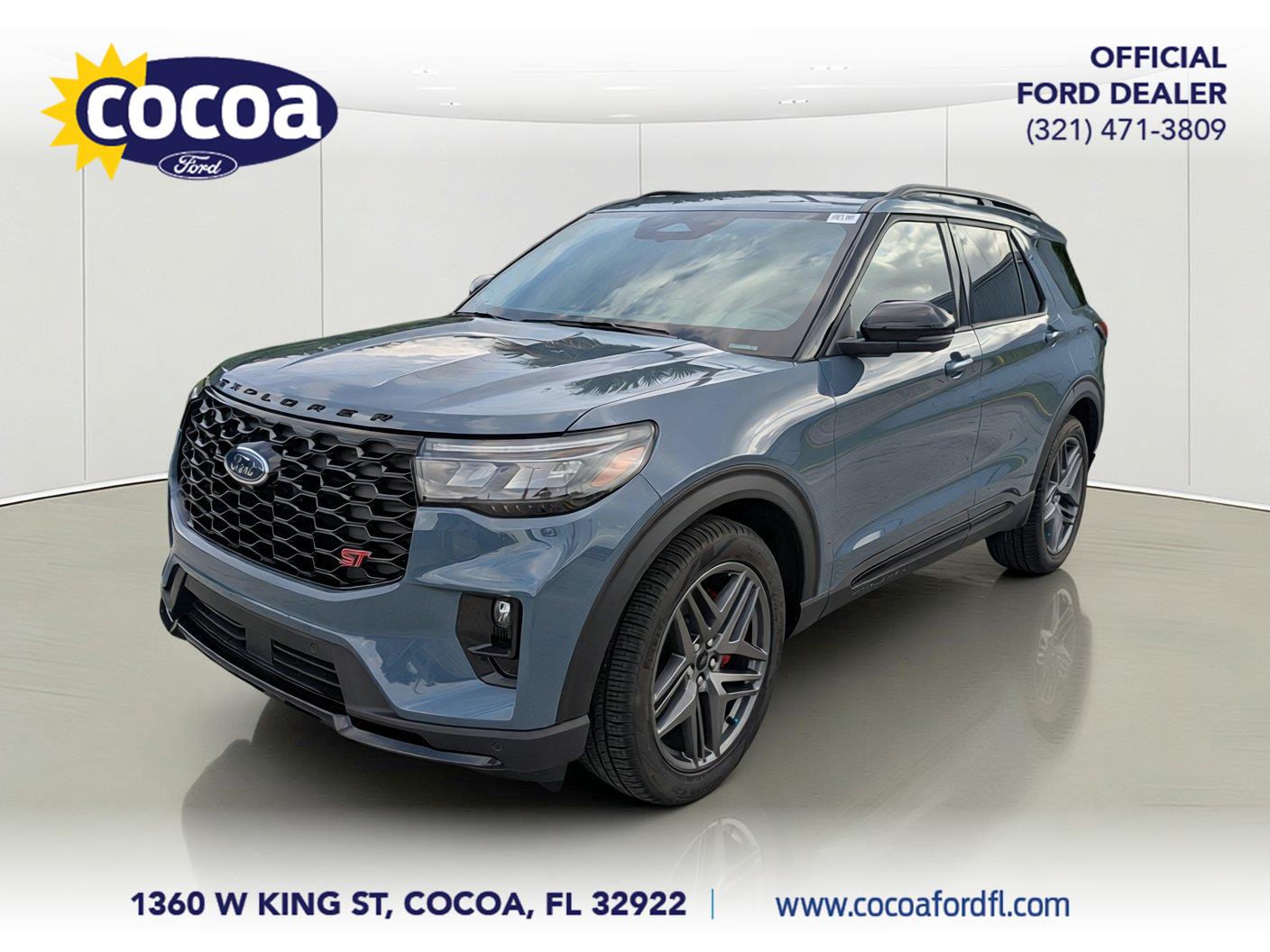 Vapor Blue Metallic 2026 Ford Explorer SUV / Crossover Rear-Wheel Drive Automatic