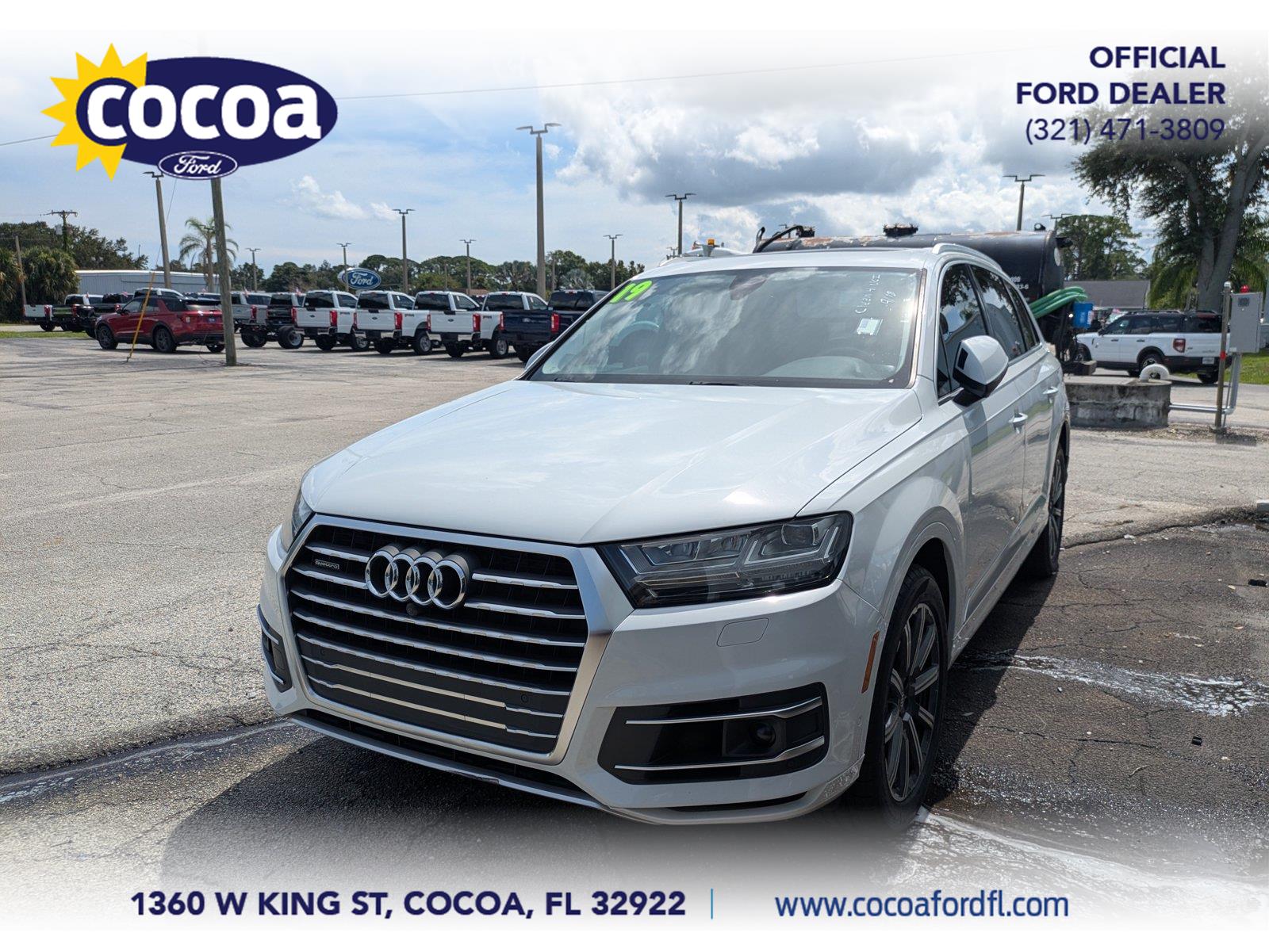White 2019 Audi Q7 SUV / Crossover All-Wheel Drive 8-Speed Automatic