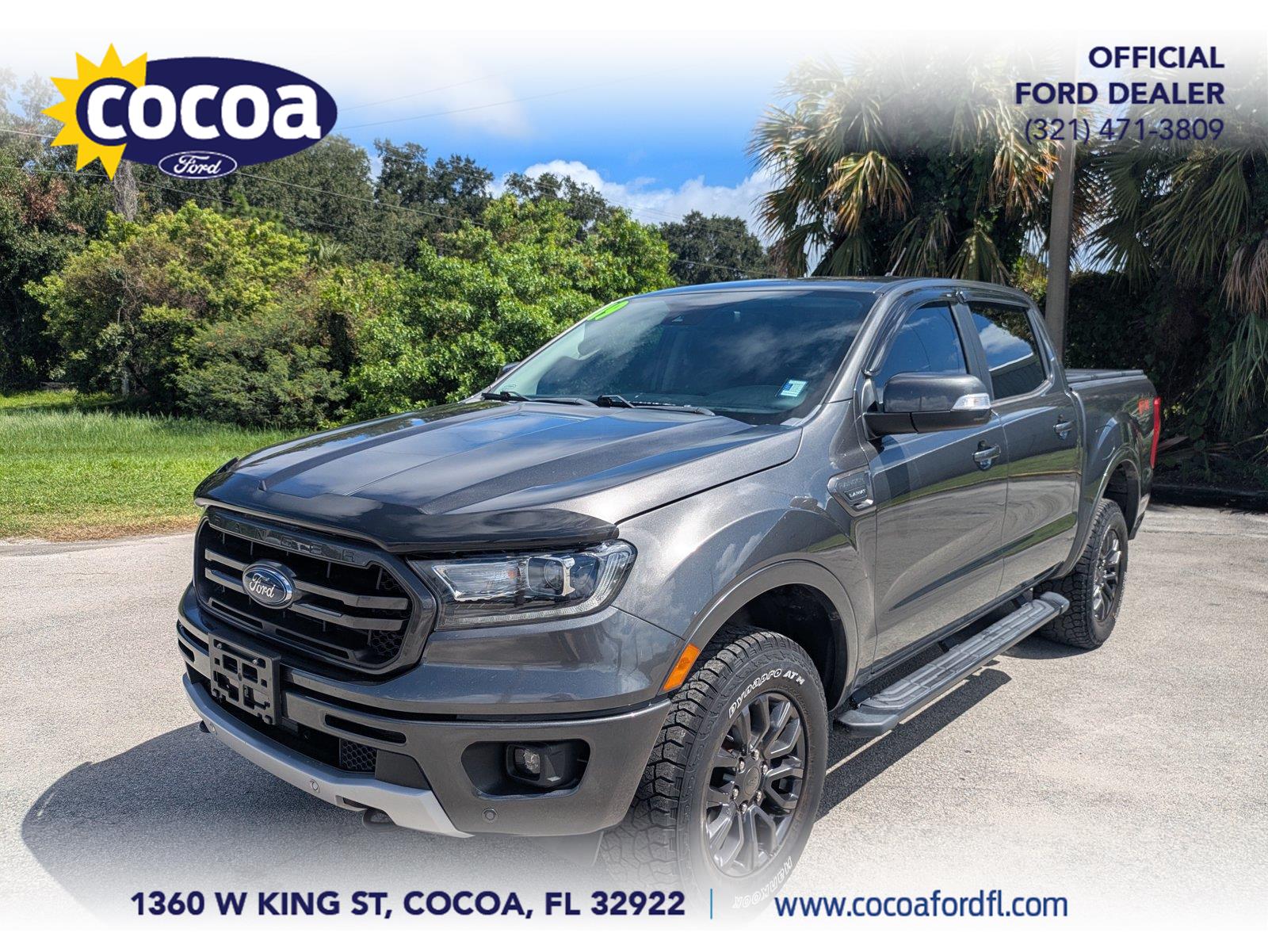 Gray 2019 Ford Ranger Pickup Truck Four-Wheel Drive Automatic
