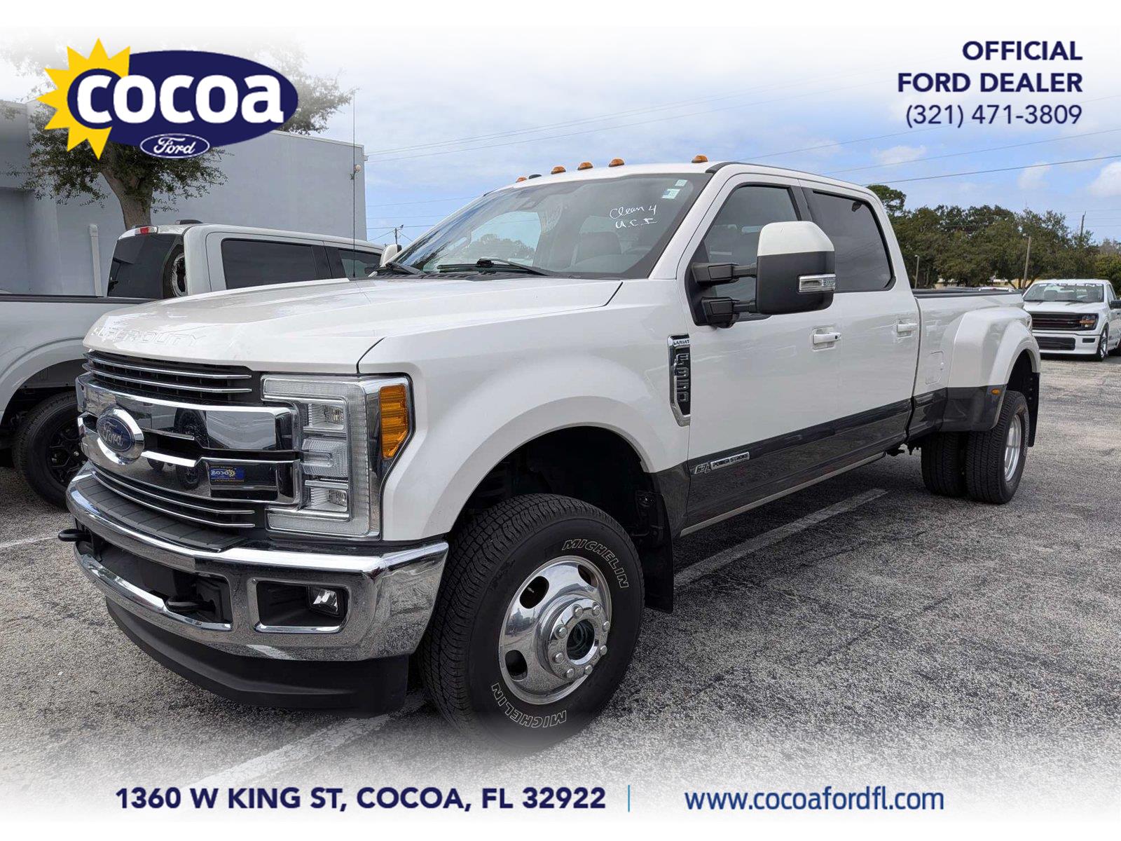 White 2018 Ford F-350 Super Duty Pickup Truck Four-Wheel Drive 6-Speed Automatic