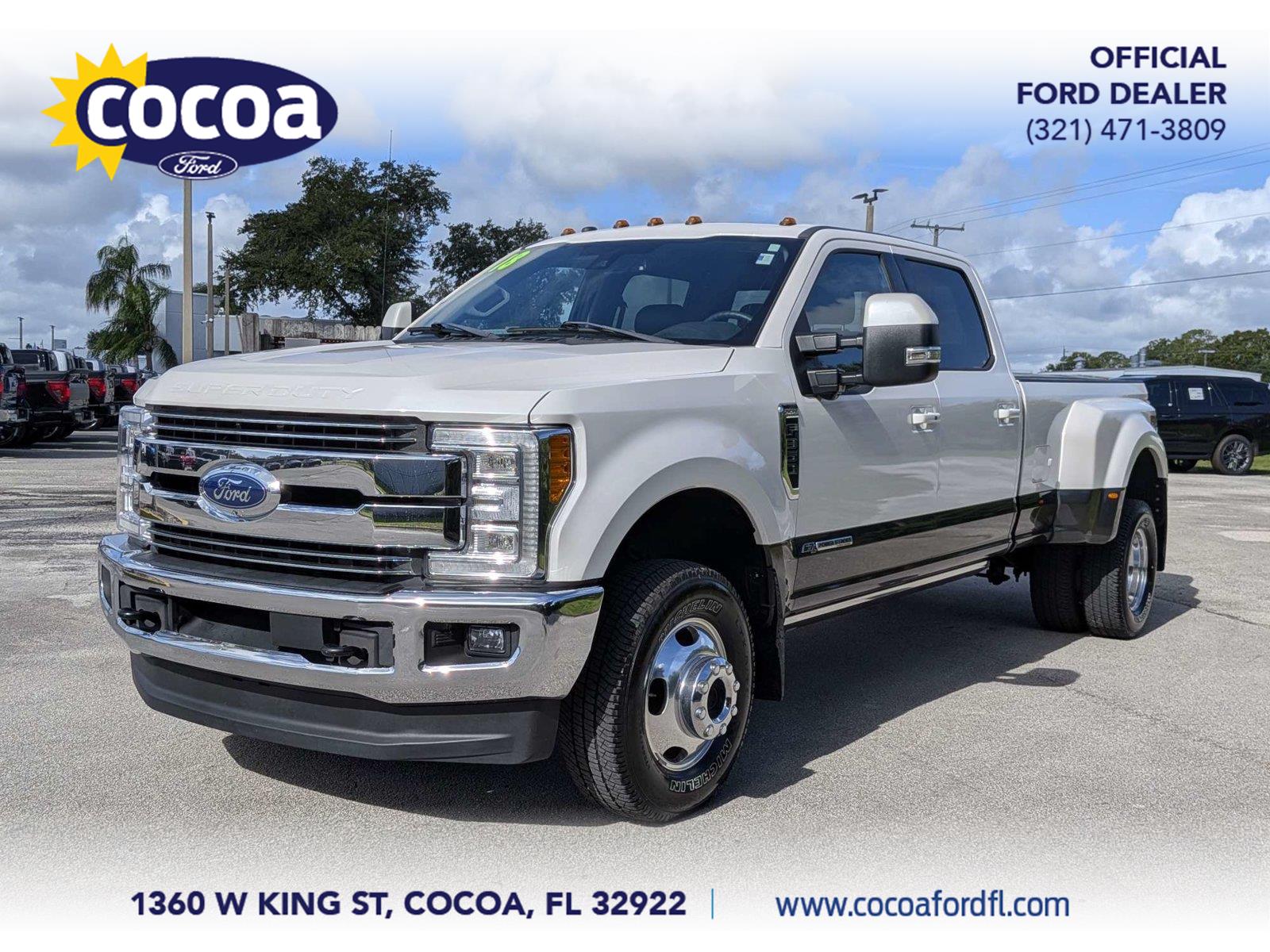 White 2018 Ford F-350 Super Duty Pickup Truck Four-Wheel Drive 6-Speed Automatic