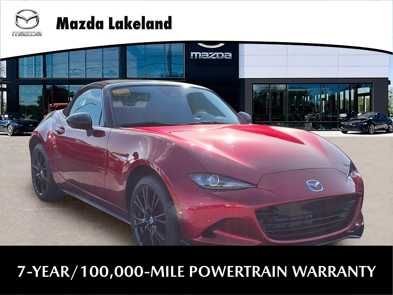 Soul Red Crystal Metallic 2025 Mazda MX-5 Miata Club RWD Convertible Rear-Wheel Drive Manual