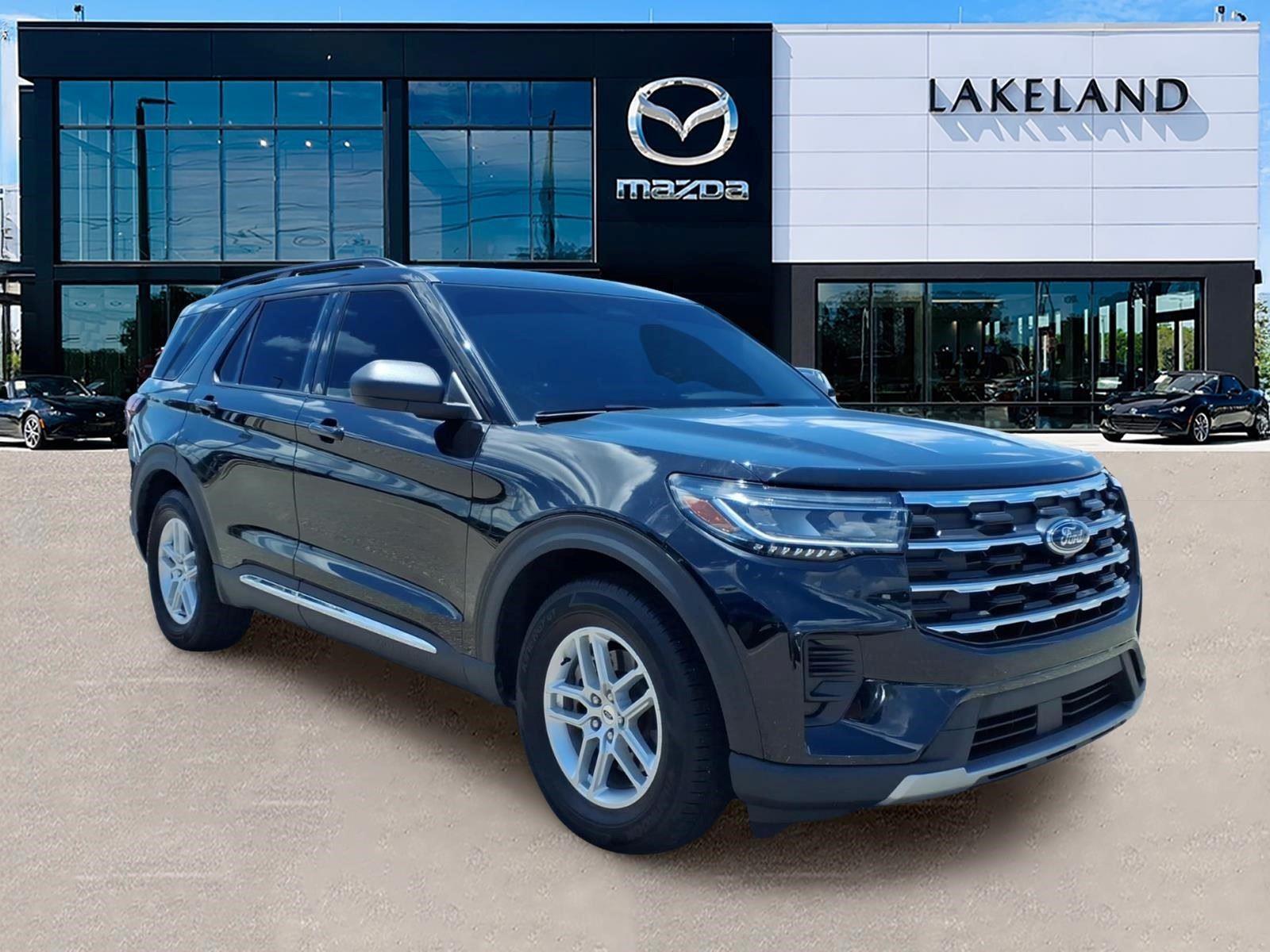 Agate Black Metallic 2025 Ford Explorer SUV / Crossover Rear-Wheel Drive Automatic