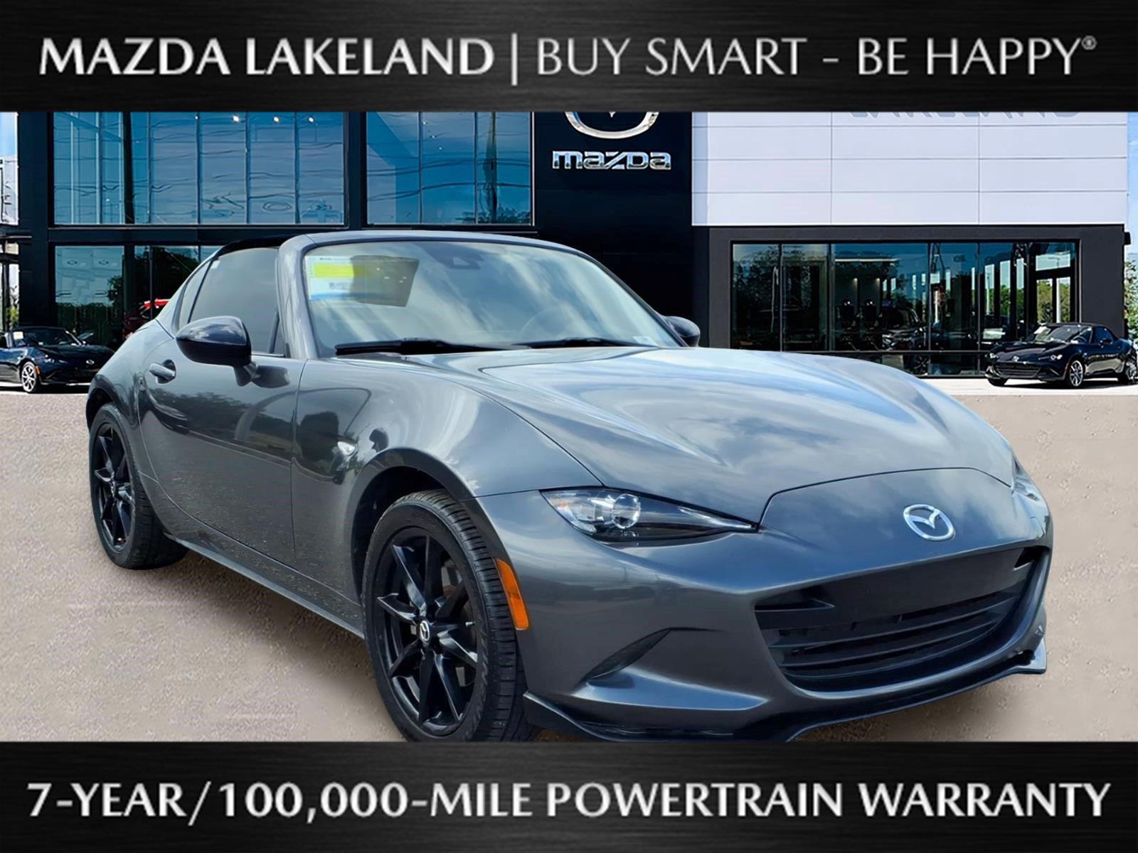 Machine Gray Metallic 2021 Mazda MX-5 Miata Convertible Rear-Wheel Drive Automatic