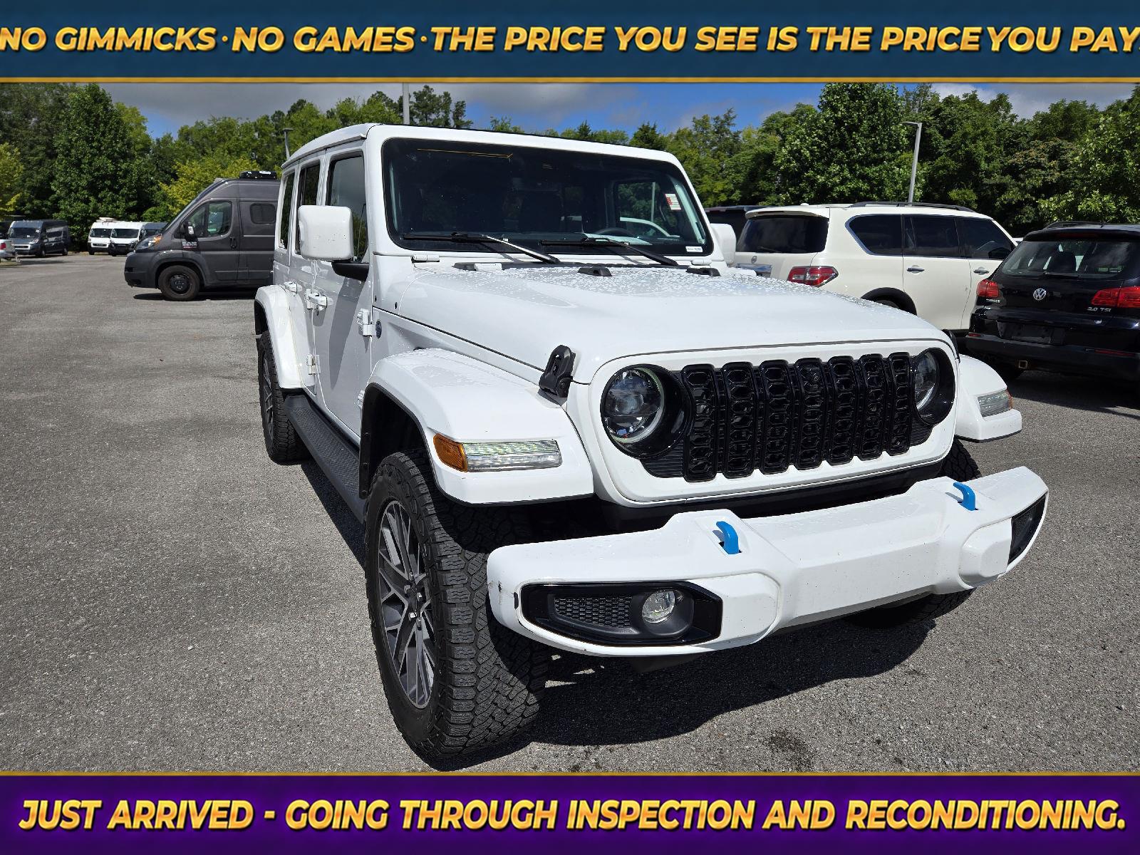 Bright White Clearcoat 2024 Jeep Wrangler 4xe SUV / Crossover Four-Wheel Drive 8-Speed Automatic