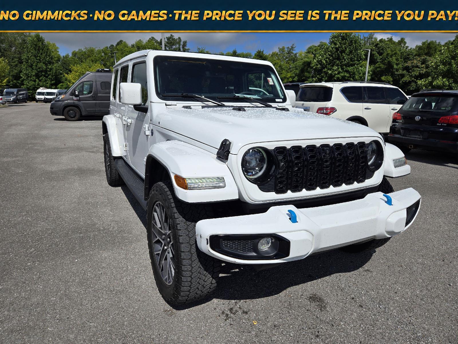Bright White Clearcoat 2024 Jeep Wrangler 4xe SUV / Crossover Four-Wheel Drive 8-Speed Automatic