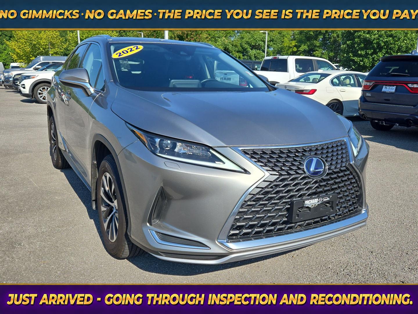 Atomic Silver 2022 Lexus RX Hybrid SUV / Crossover All-Wheel Drive Continuously Variable Transmission