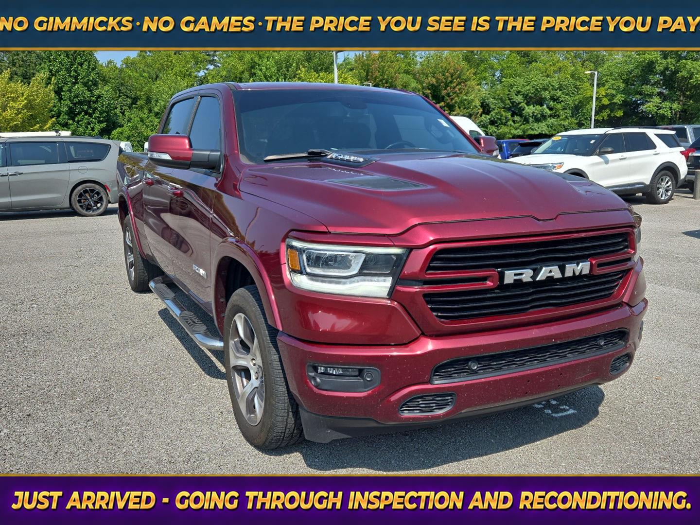 Delmonico Red Pearlcoat 2019 RAM 1500 Pickup Truck Four-Wheel Drive 8-Speed Automatic