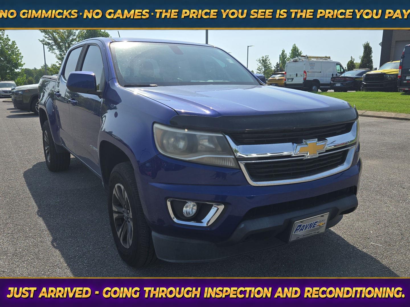 Laser Blue Metallic 2017 Chevrolet Colorado Pickup Truck Four-Wheel Drive 8-Speed Automatic