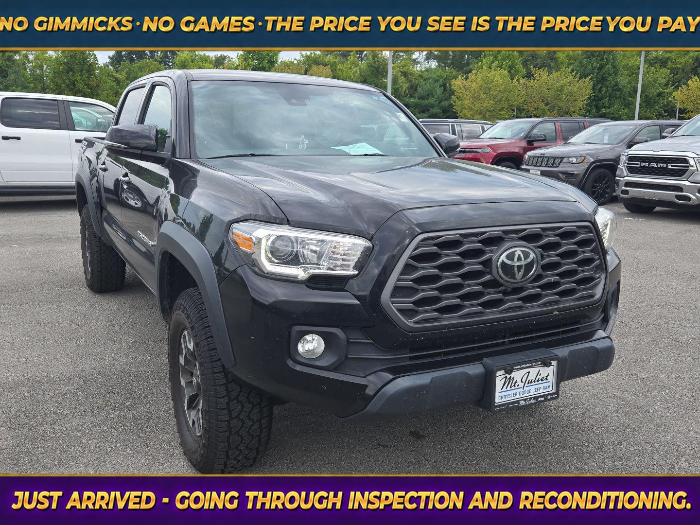 Midnight Black Metallic 2022 Toyota Tacoma Pickup Truck 4X2 Automatic