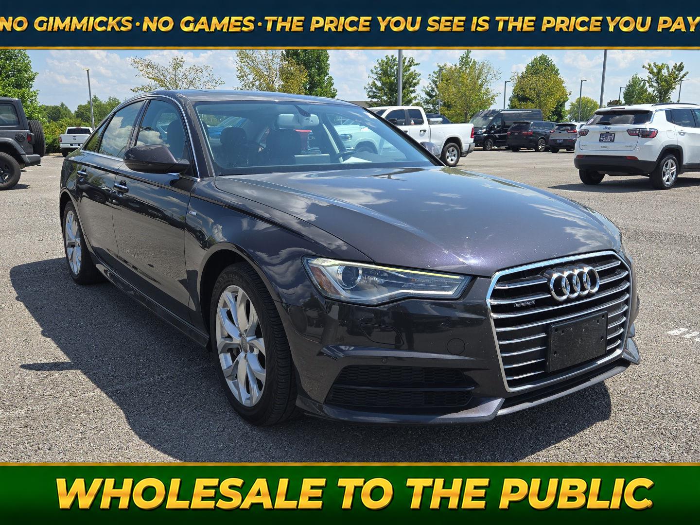 Oolong Gray Metallic 2017 Audi A6 Sedan All-Wheel Drive Automatic