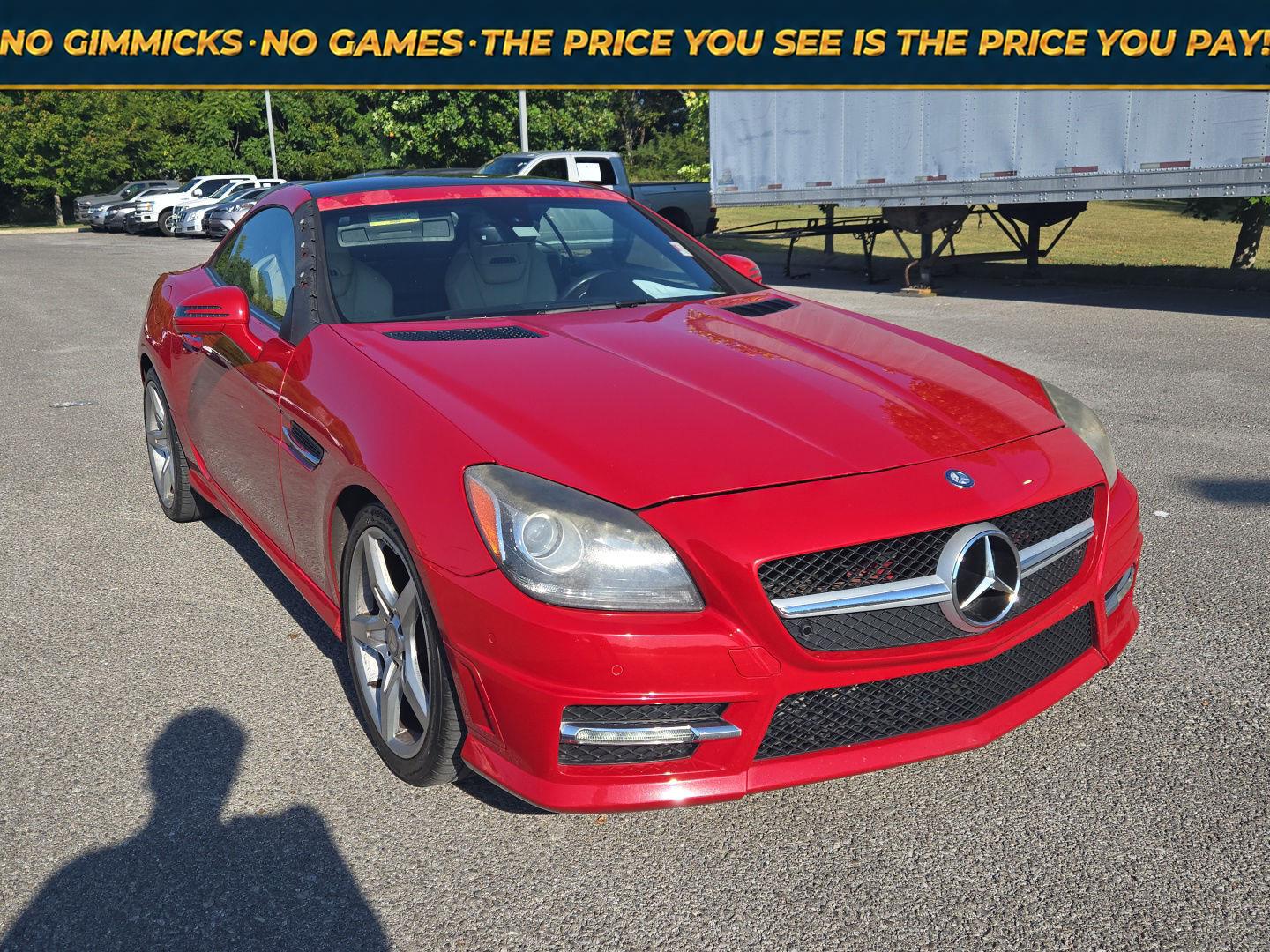 Cardinal Red Metallic 2014 Mercedes-Benz SLK Convertible Rear-Wheel Drive 6-Speed Manual