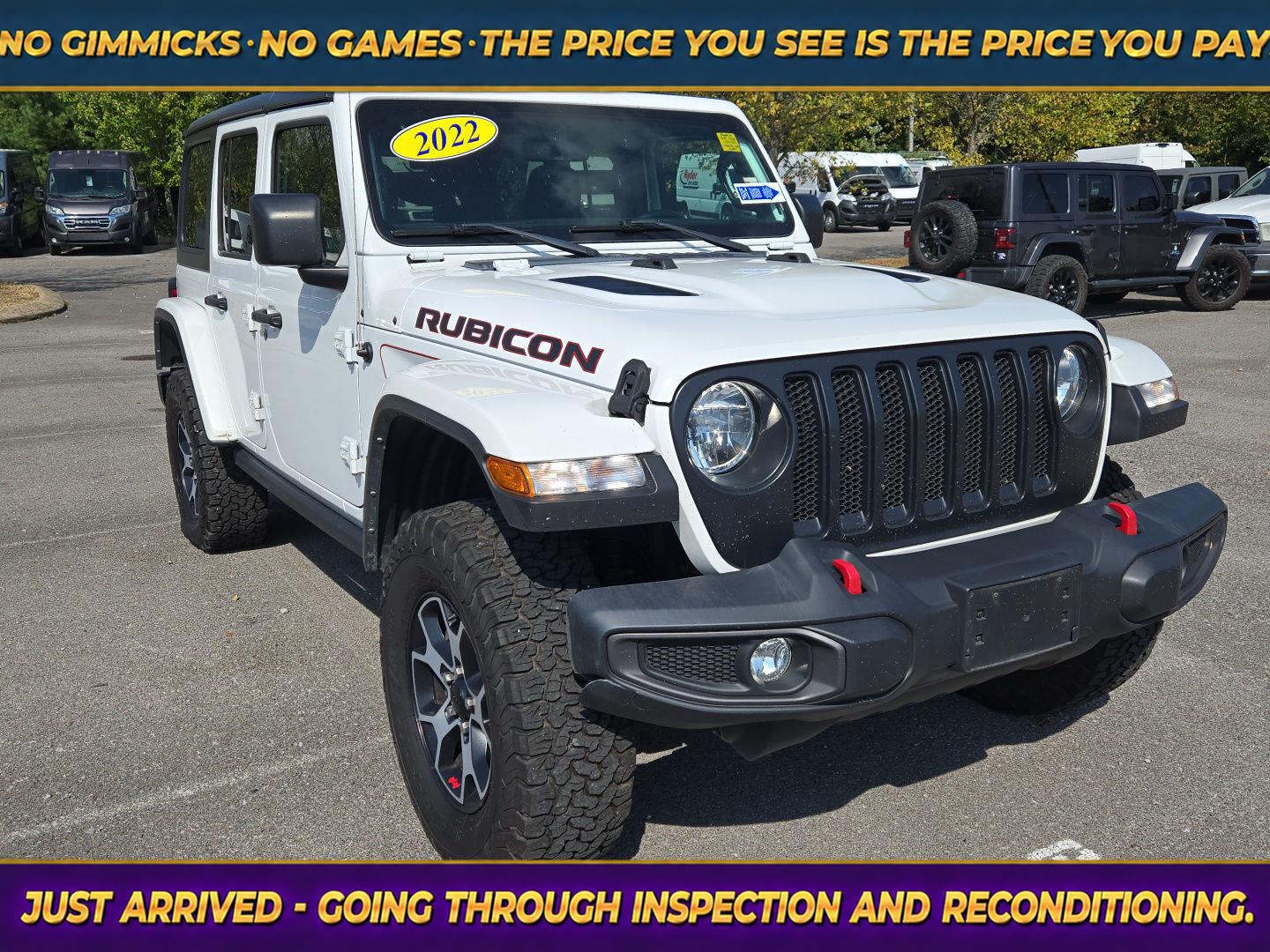 Bright White Clearcoat 2022 Jeep Wrangler SUV / Crossover Four-Wheel Drive 8-Speed Automatic
