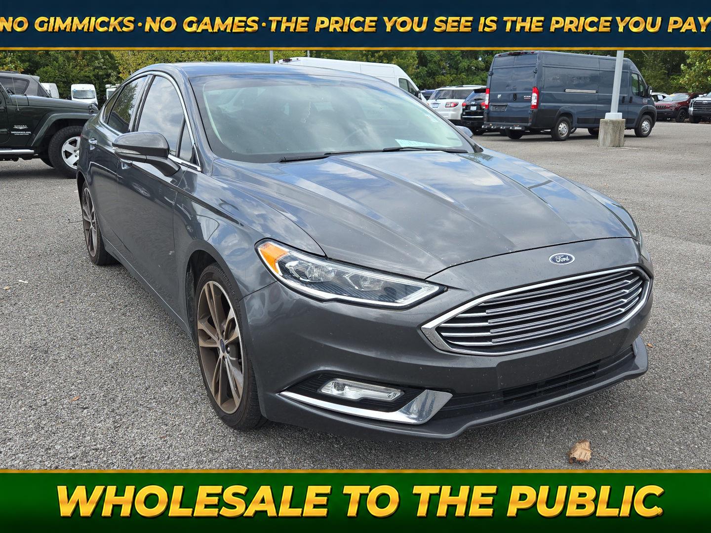 Gray (Magnetic) 2017 Ford Fusion Sedan Front-Wheel Drive 6-Speed Automatic