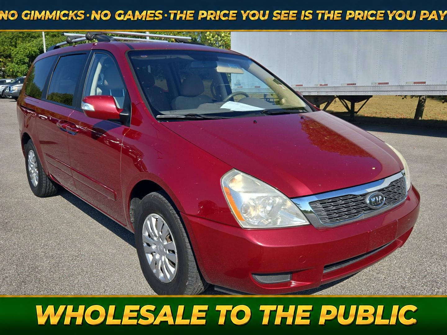 Claret Red 2012 Kia Sedona Minivan Front-Wheel Drive Automatic