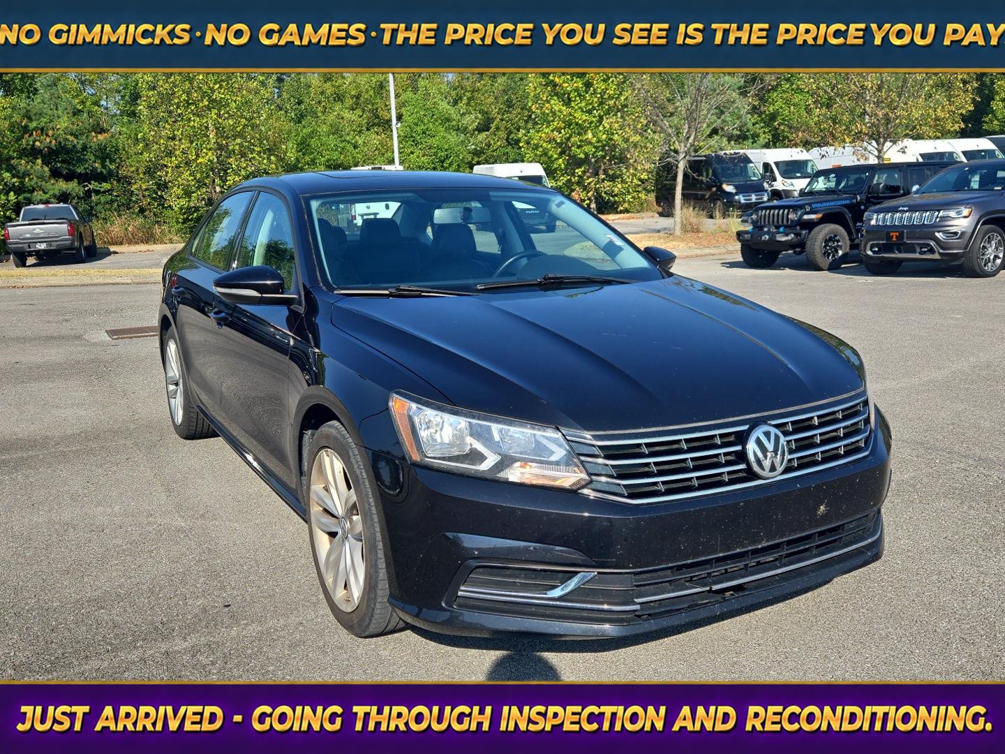 Deep Black Pearl 2019 Volkswagen Passat Sedan Front-Wheel Drive Automatic