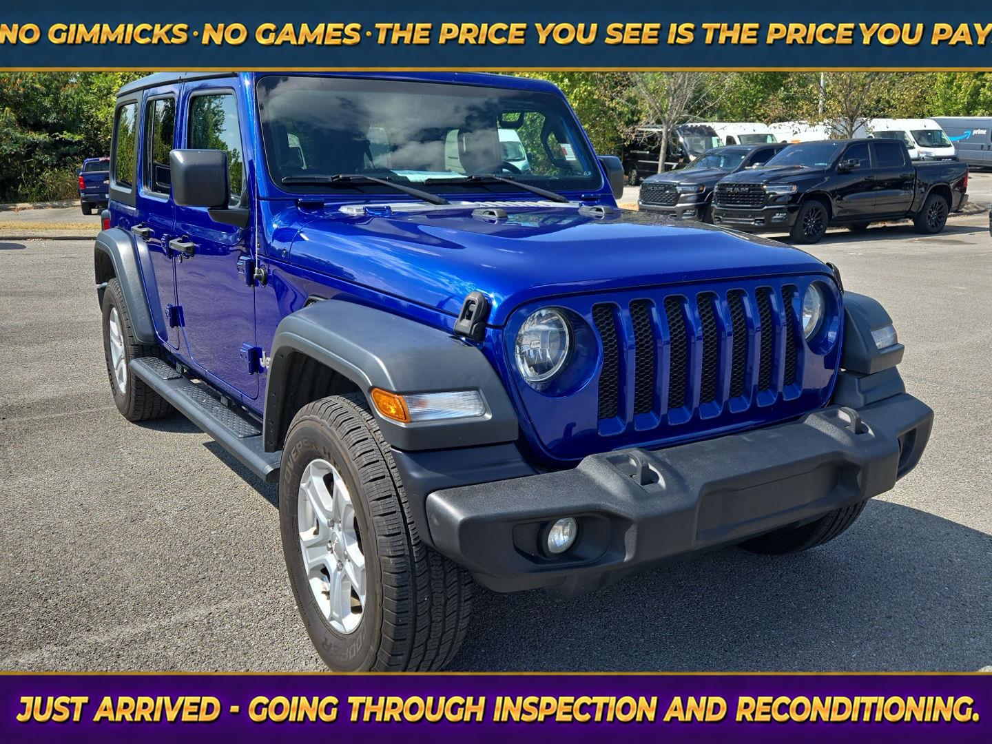 Ocean Blue Metallic Clearcoat 2018 Jeep Wrangler SUV / Crossover Four-Wheel Drive 8-Speed Automatic