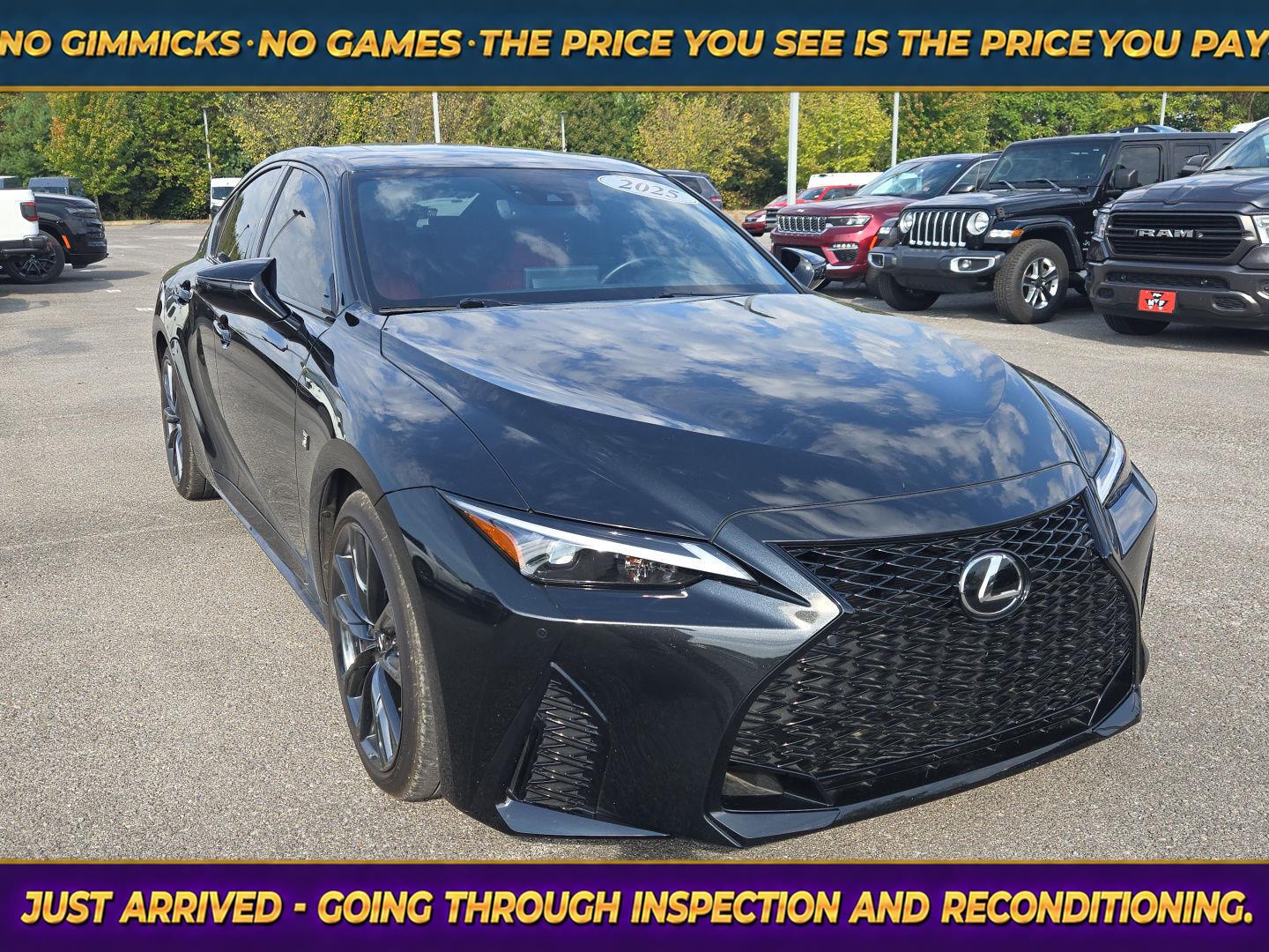 Black (Caviar) 2025 Lexus IS Sedan Rear-Wheel Drive Automatic